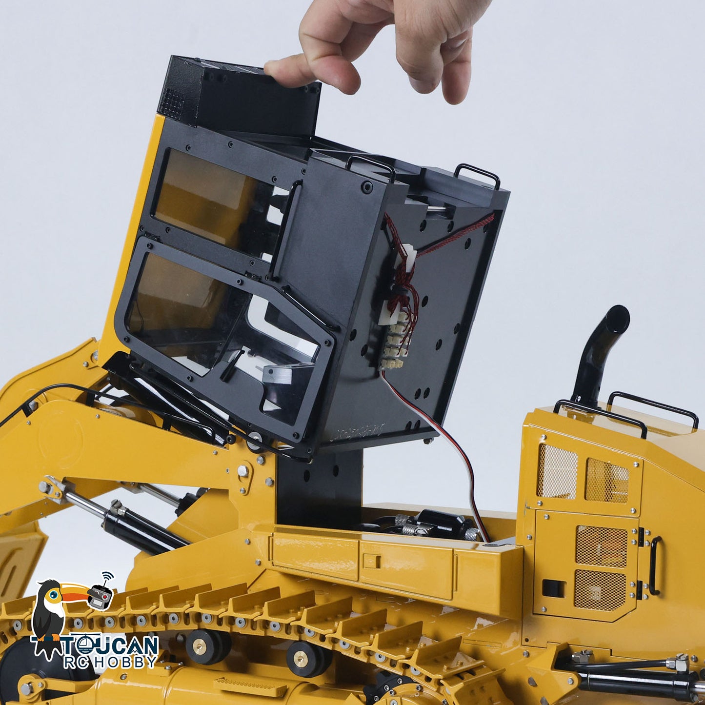 JDModel JDM-188 1/14 Metal RC Hydraulic 963D Tracked Loader cab base detail