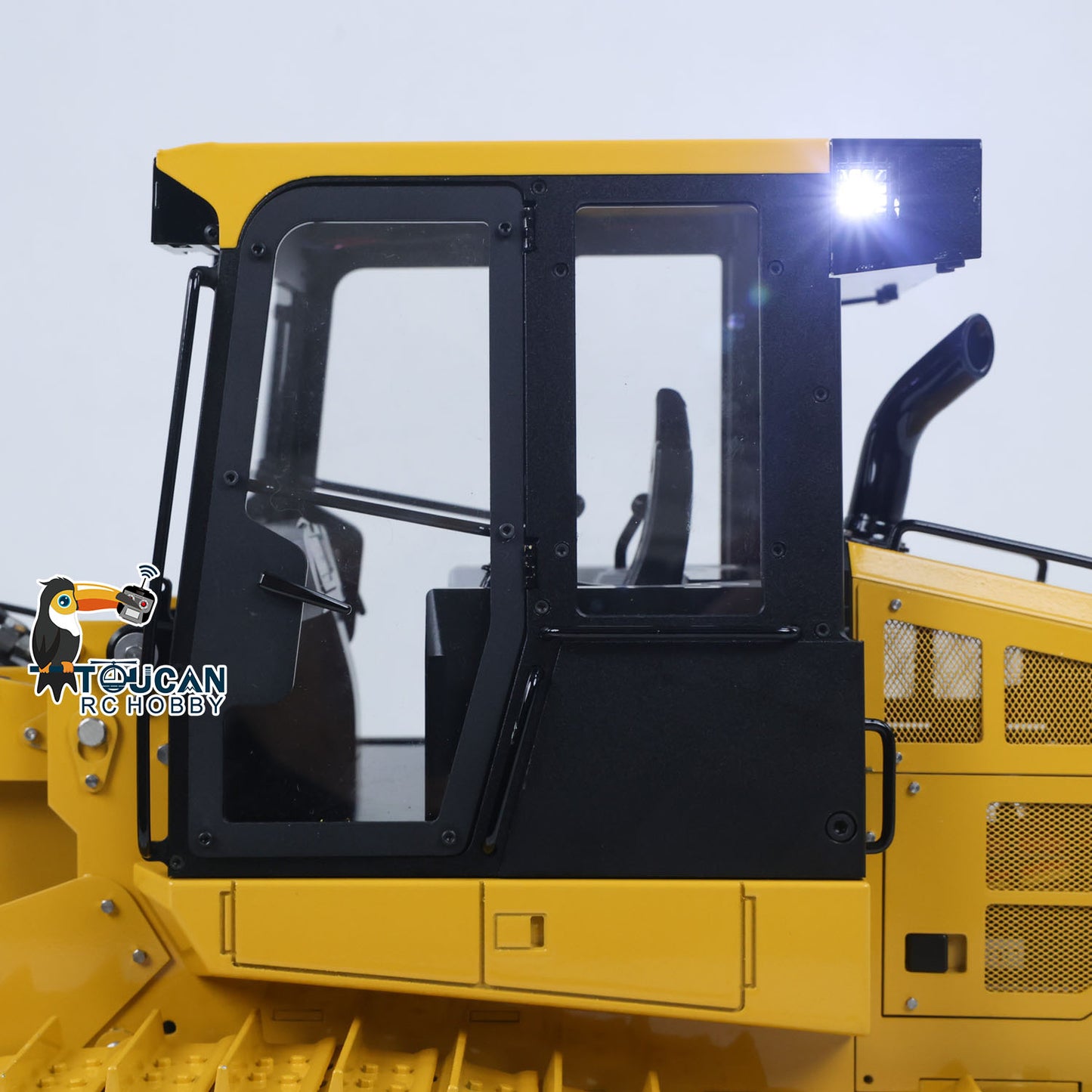 JDModel JDM-188 1/14 Metal RC Hydraulic 963D Tracked Loader cab lighting detail