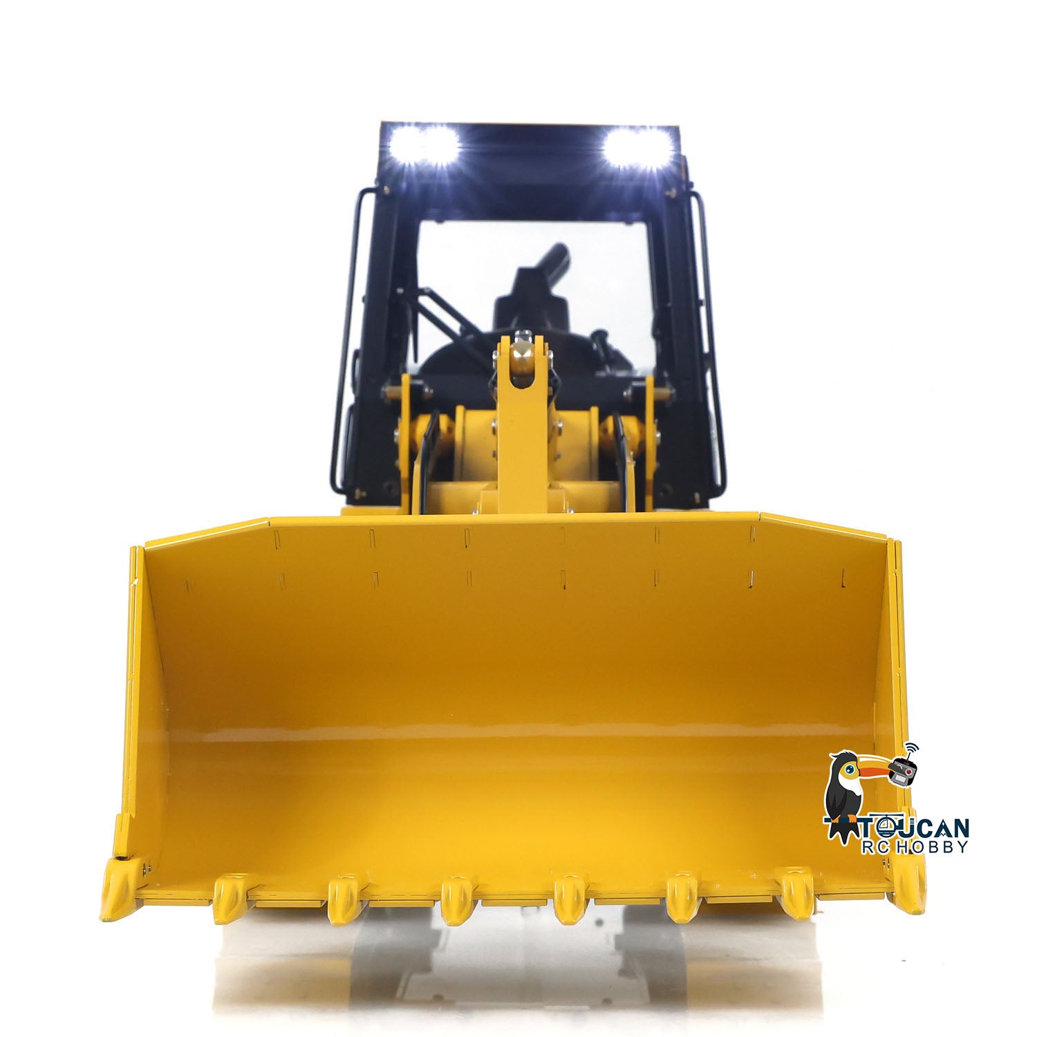 JDModel JDM-188 1/14 Metal RC Hydraulic 963D Tracked Loader front view