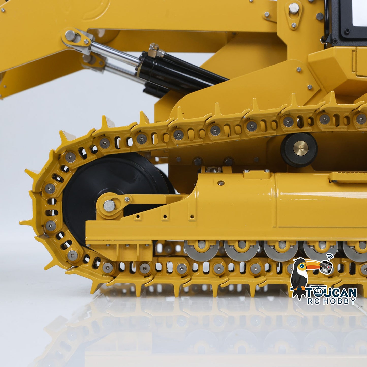 JDModel JDM-188 1/14 Metal RC Hydraulic 963D Tracked Loader metal track detail