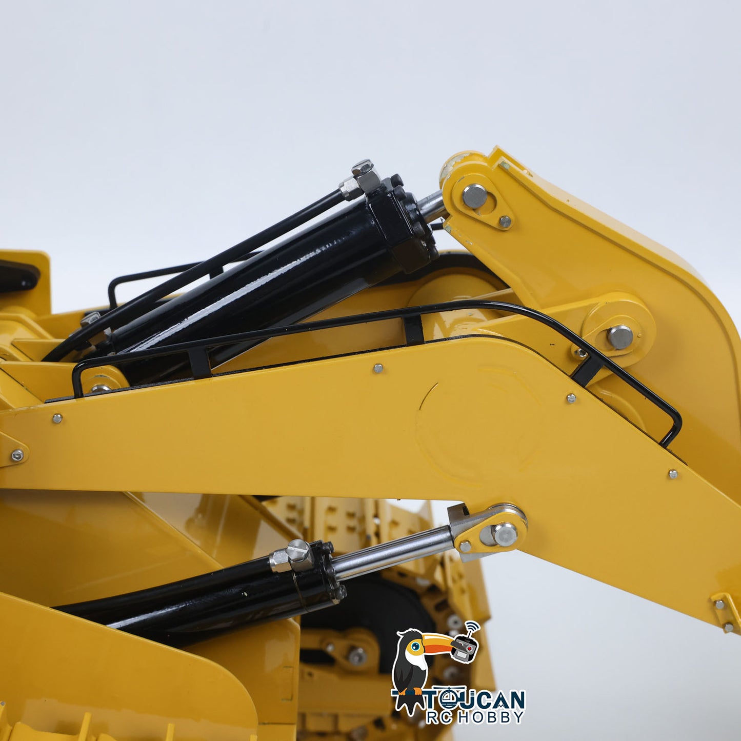 JDModel JDM-188 1/14 Metal RC Hydraulic Tracked Loader loader bucket cylinder detail