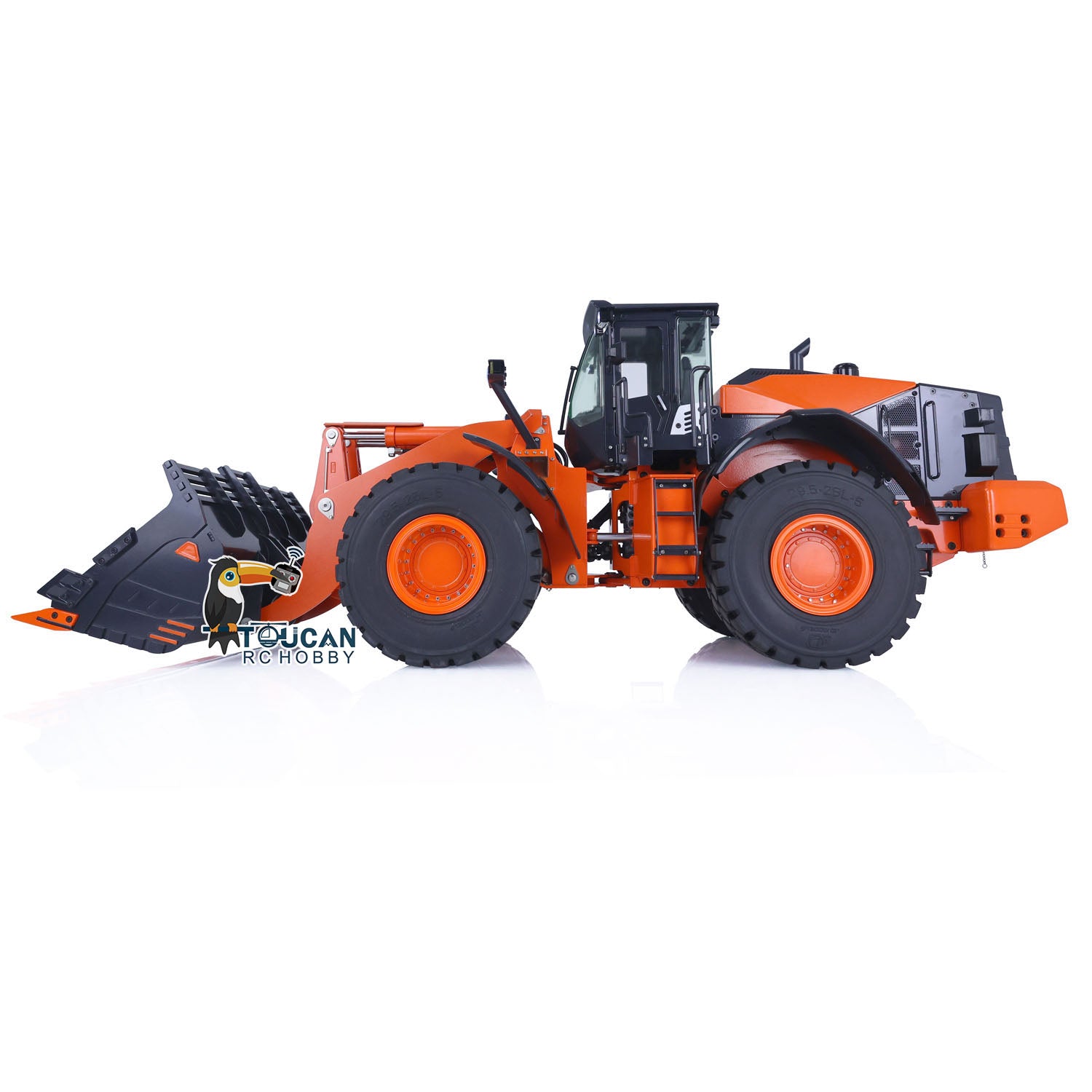 JDMODEL JDM-198 ZW370 1/14 Metal Hydraulic RC Wheel Loader side profile with body design
