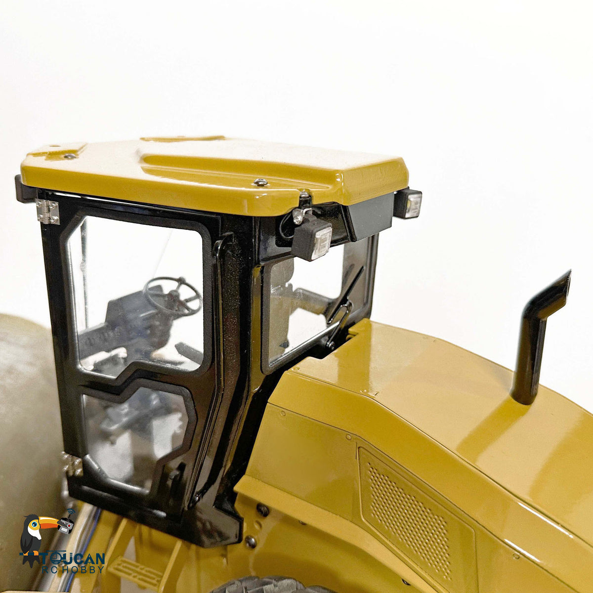 JZM CS11 1/12 Metal RC Road Roller cab exterior detail with realistic design