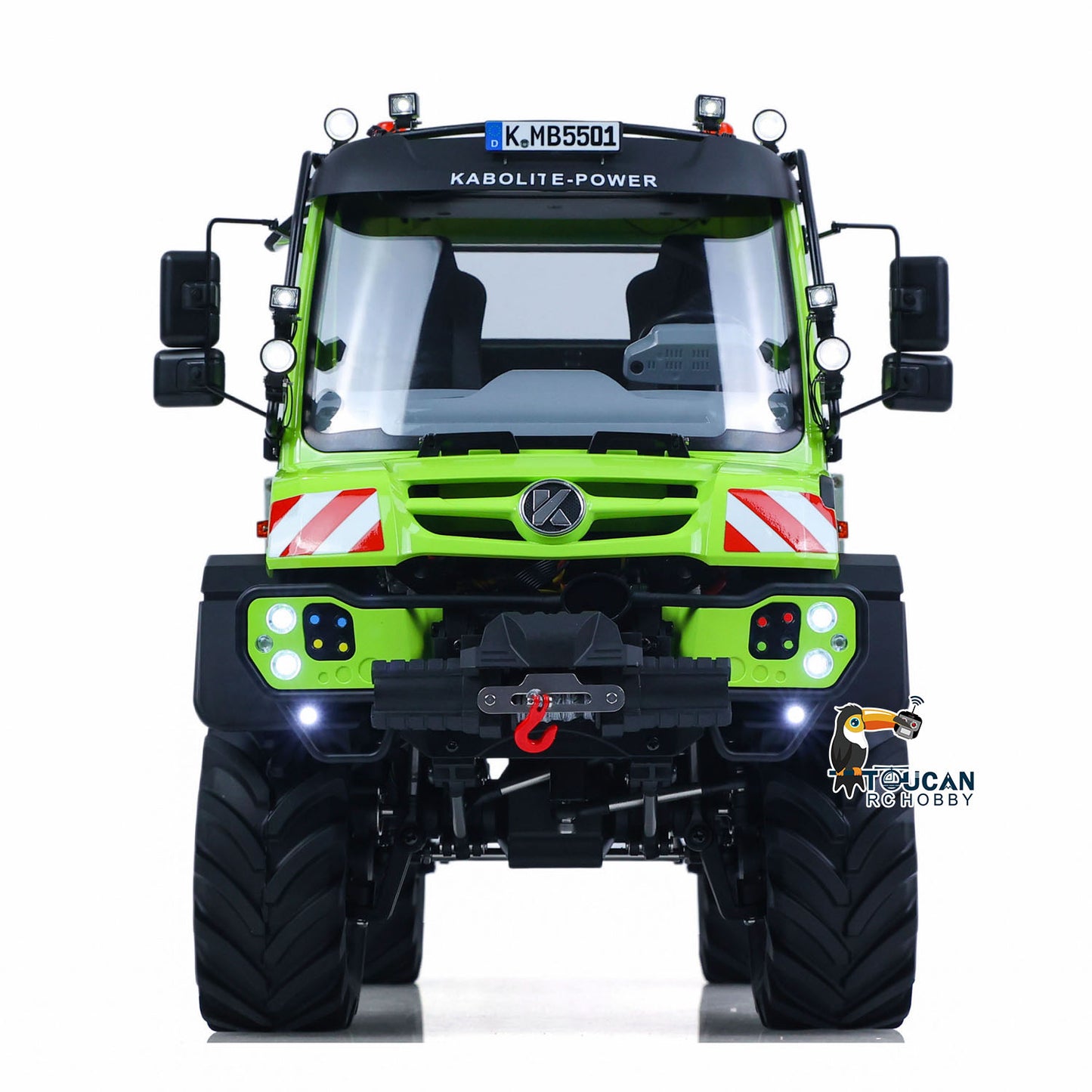 KABOLITE K5501 1/14 Metal 4x4 RC Off Road Crawler front view with realistic details
