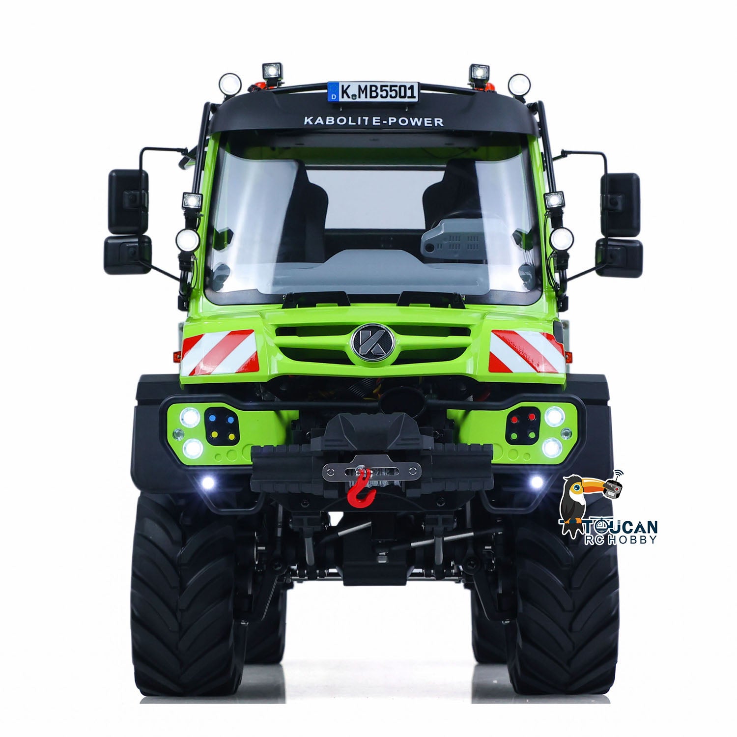 KABOLITE K5501 1/14 Metal 4x4 RC Off Road Crawler front view with realistic details