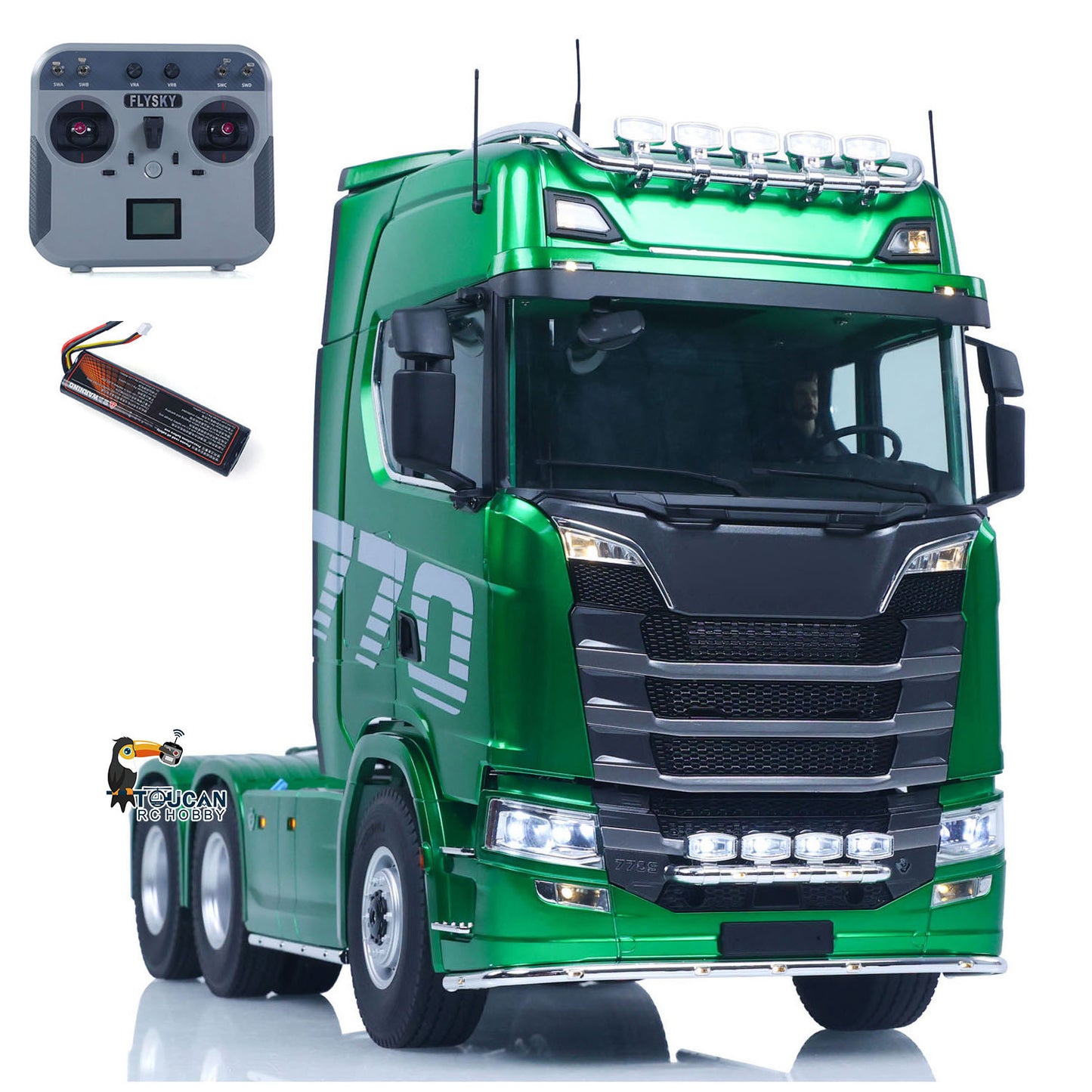 KABOLITE 770S-100 1/14 6x6 RC Tractor Truck ready-to-run set with controller and battery
