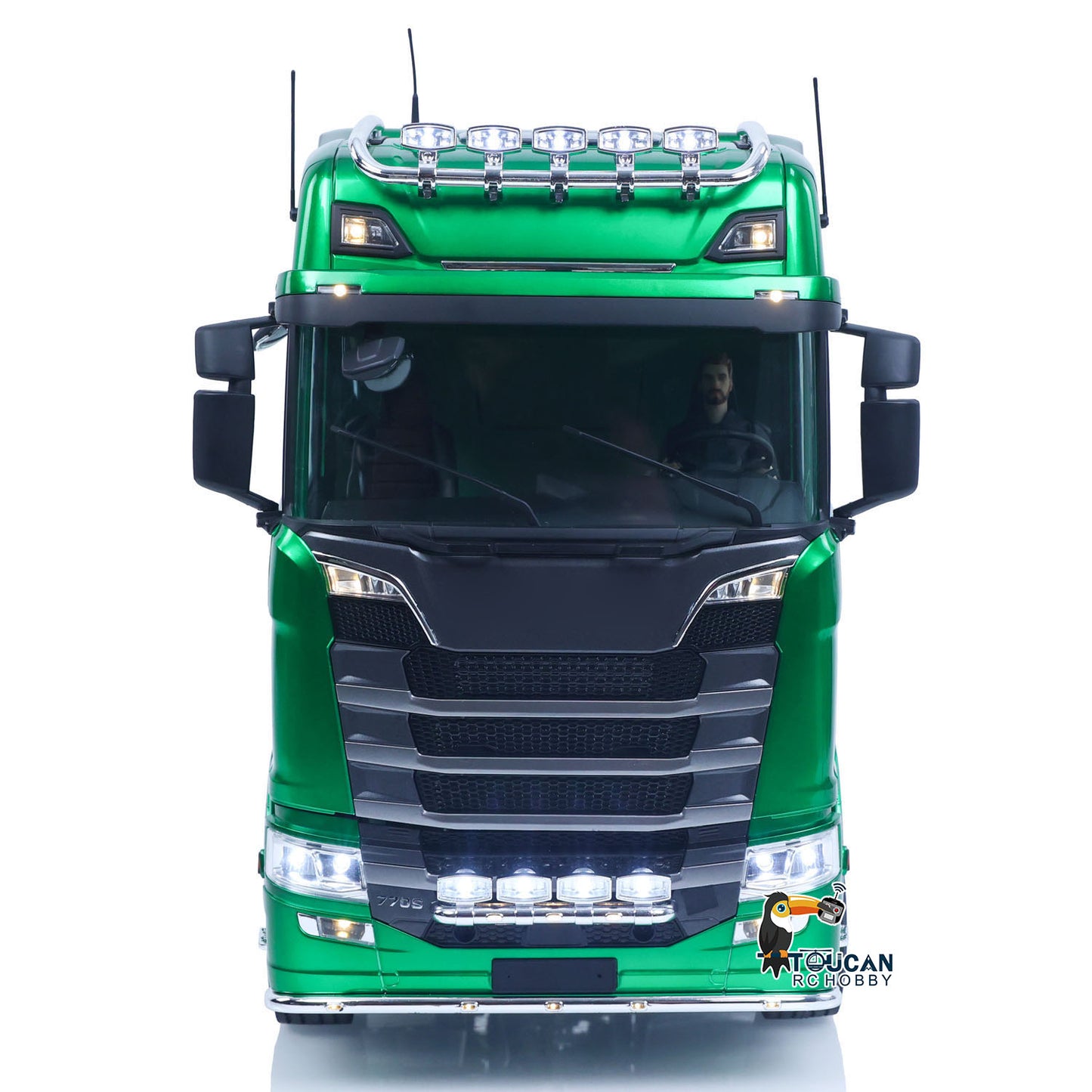 KABOLITE 770S-100 1/14 6x6 RC Tractor Truck front grille and cab detail