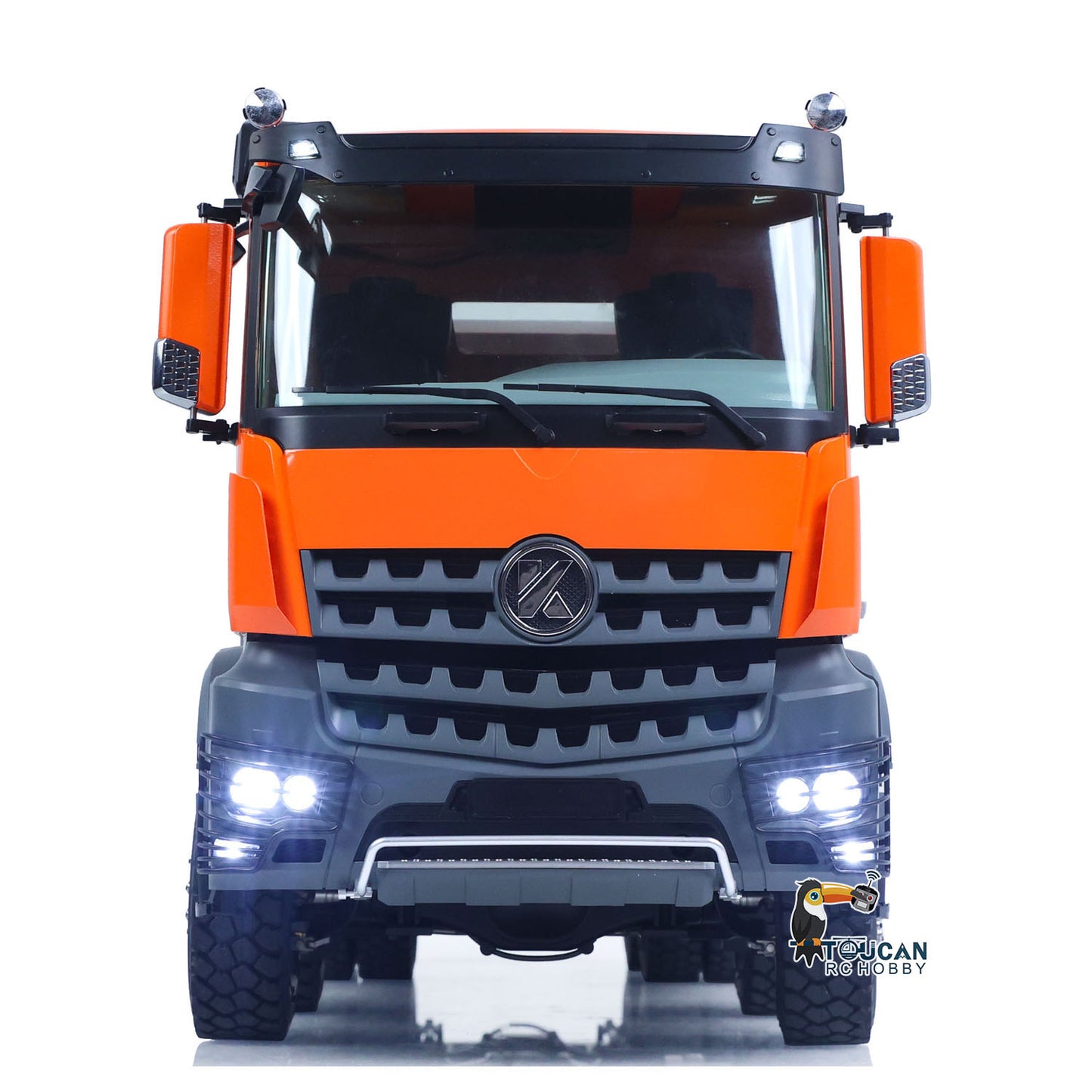 KABOLITE K3367 1/14 Metal RC Hydraulic 8x8 Dump Truck front detail