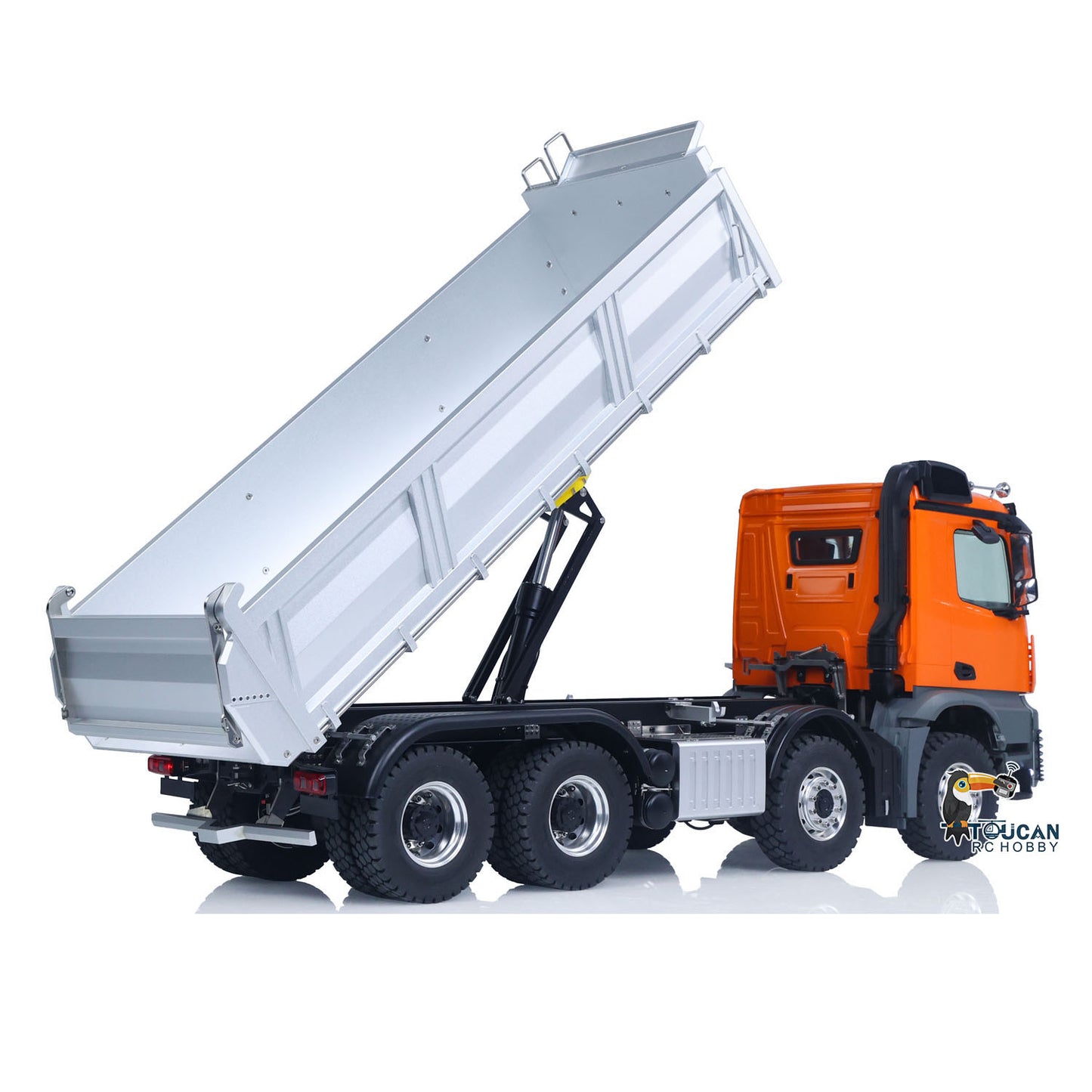 KABOLITE K3367 1/14 Metal RC Hydraulic 8x8 Dump Truck hydraulic lifting action