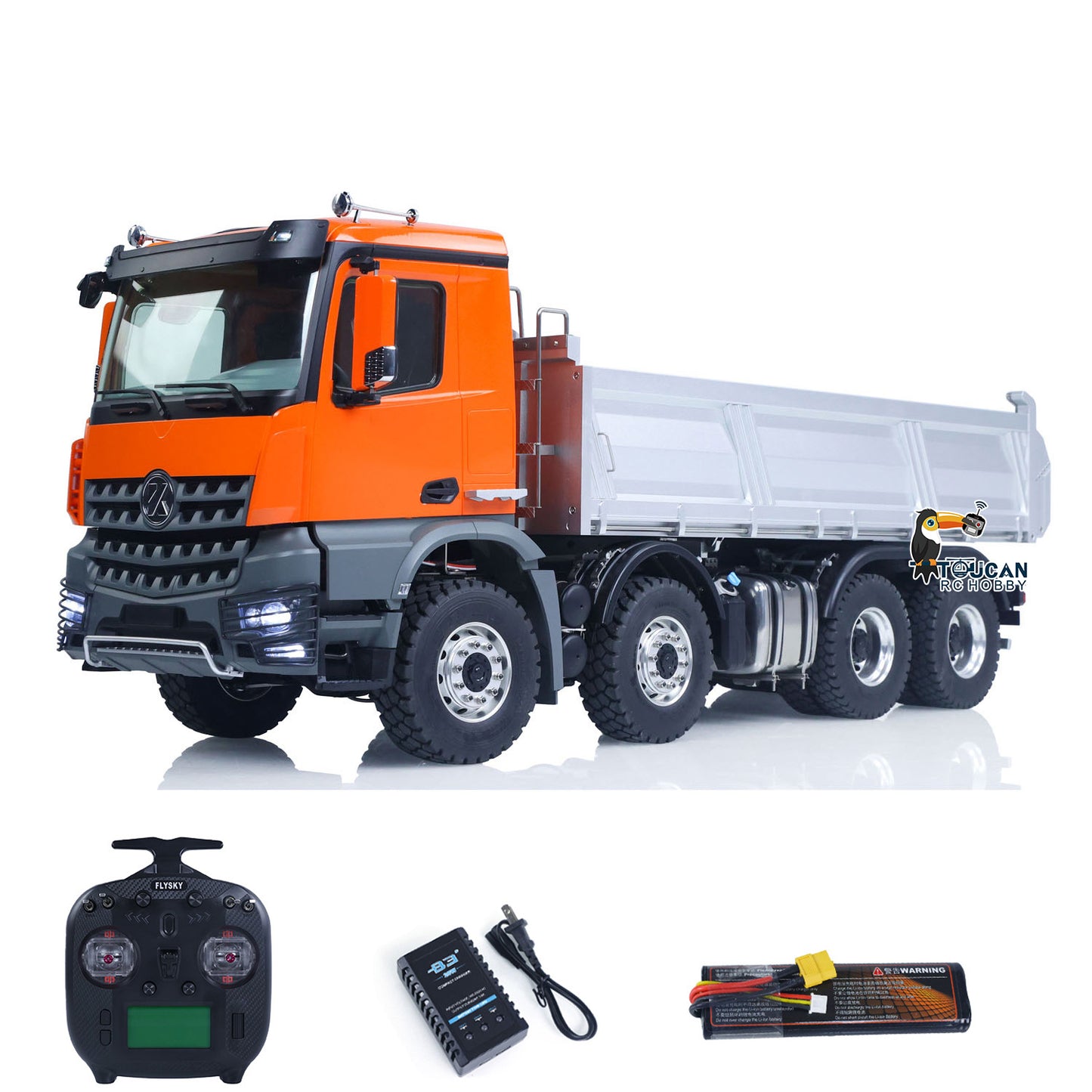 KABOLITE K3367 1/14 Metal RC Hydraulic 8x8 Dump Truck product overview