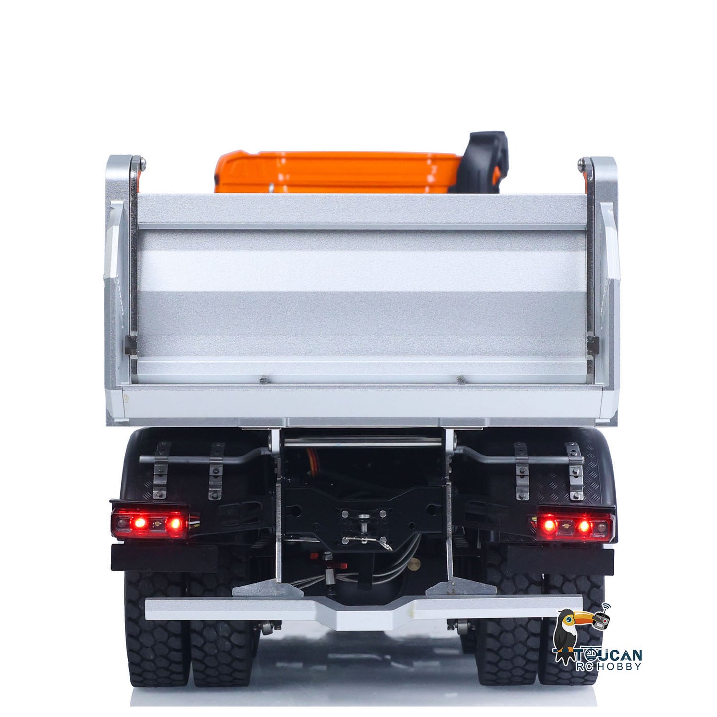 KABOLITE K3367 1/14 Metal RC Hydraulic 8x8 Dump Truck rear detail