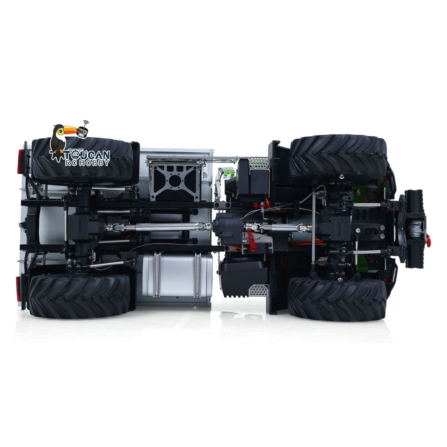 KABOLITE K5501 1/14 Metal 4x4 RC Off Road Crawler metal chassis and drivetrain detail