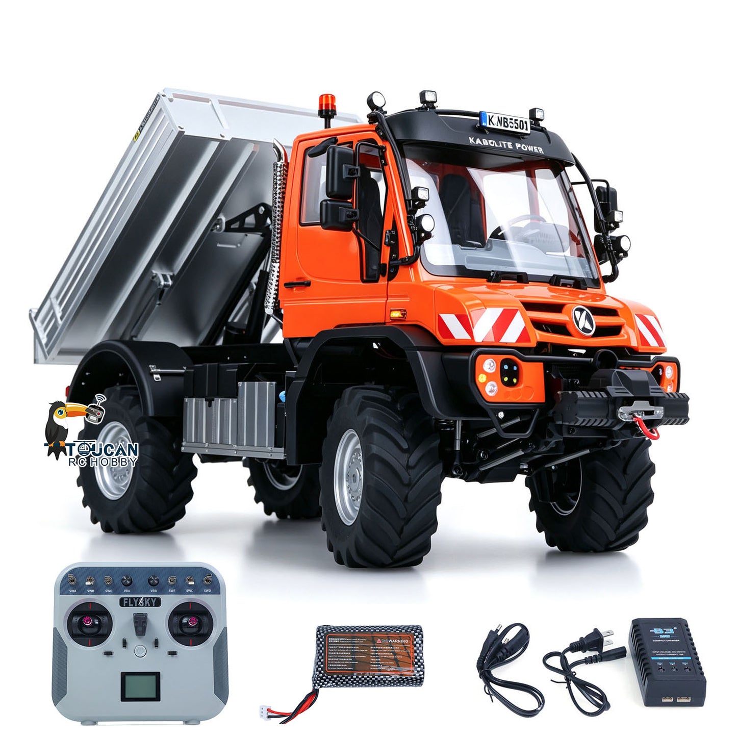 KABOLITE K5501 1/14 Metal 4x4 RC Off Road Crawler orange RTR set with radio controller battery and charger