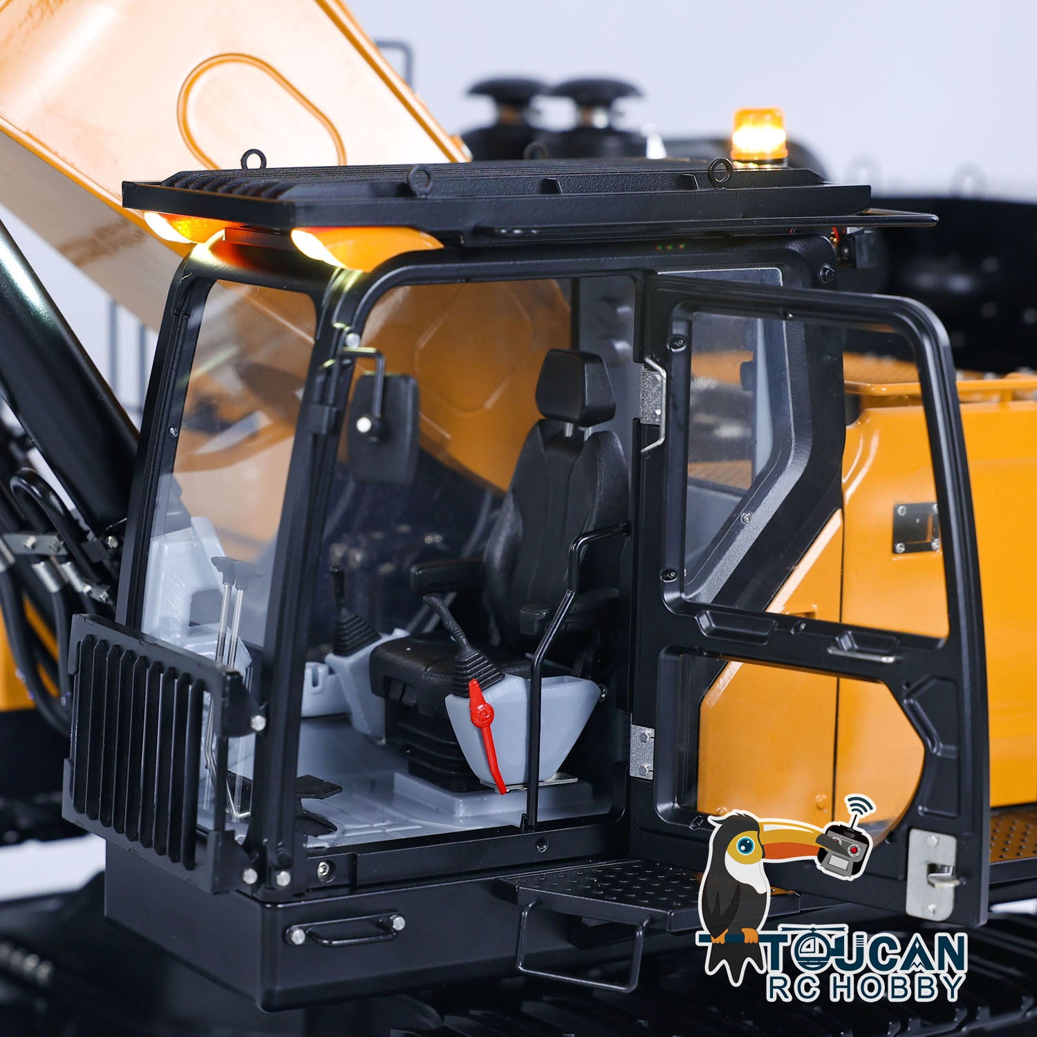 Kabolite K980 SY980H 1/14 metal RC hydraulic excavator cab detail
