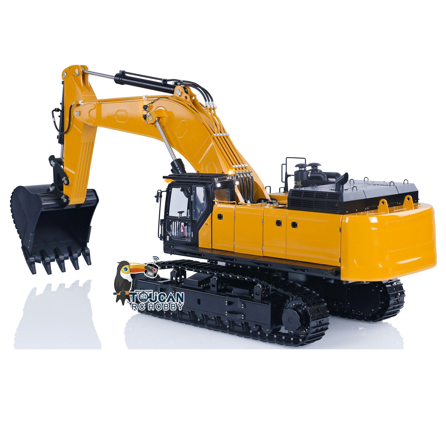 Kabolite K980 SY980H 1/14 metal RC hydraulic excavator side profile