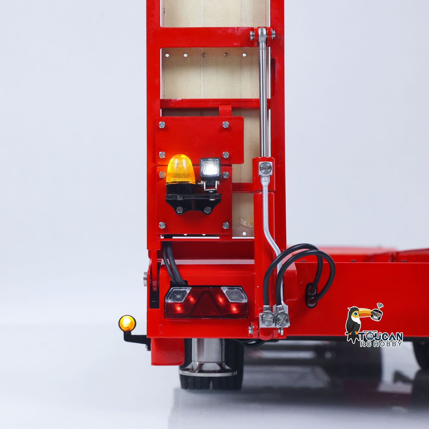LESU A0049 1/14 Metal Hydraulic Tailboard Trailer rear taillight detail