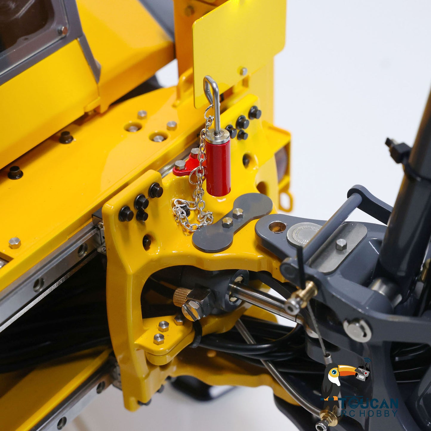 LESU BL71 A0010 1/14 Metal Hydraulic RC Backhoe Loader movable rear digging module detail