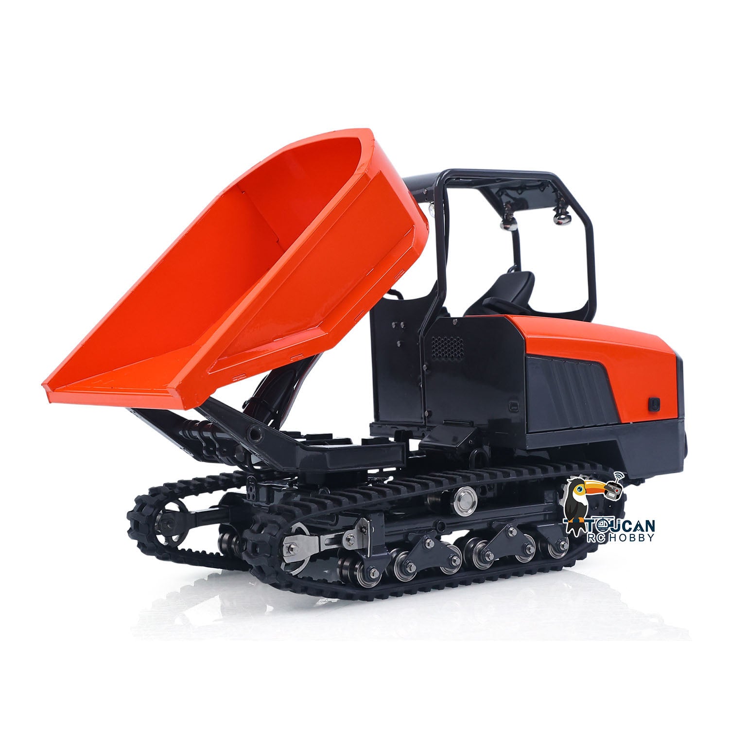 LESU KC300HR-5 1/14 Metal Hydraulic RC Tracked Dumper Truck rotating dump body with 180 degree tipping function