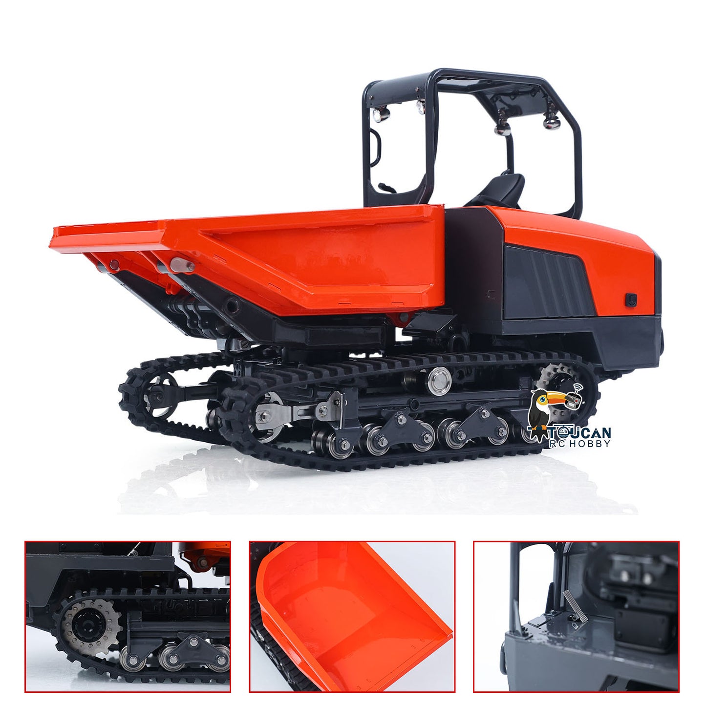 LESU KC300HR-5 1/14 Metal Hydraulic RC Tracked Dump Truck PNP configuration without radio controller and battery