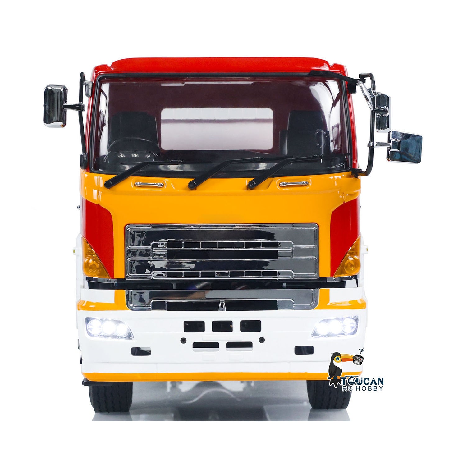 LESU 1/14 Metal 6x4 RC Timber Flatbed Truck front view