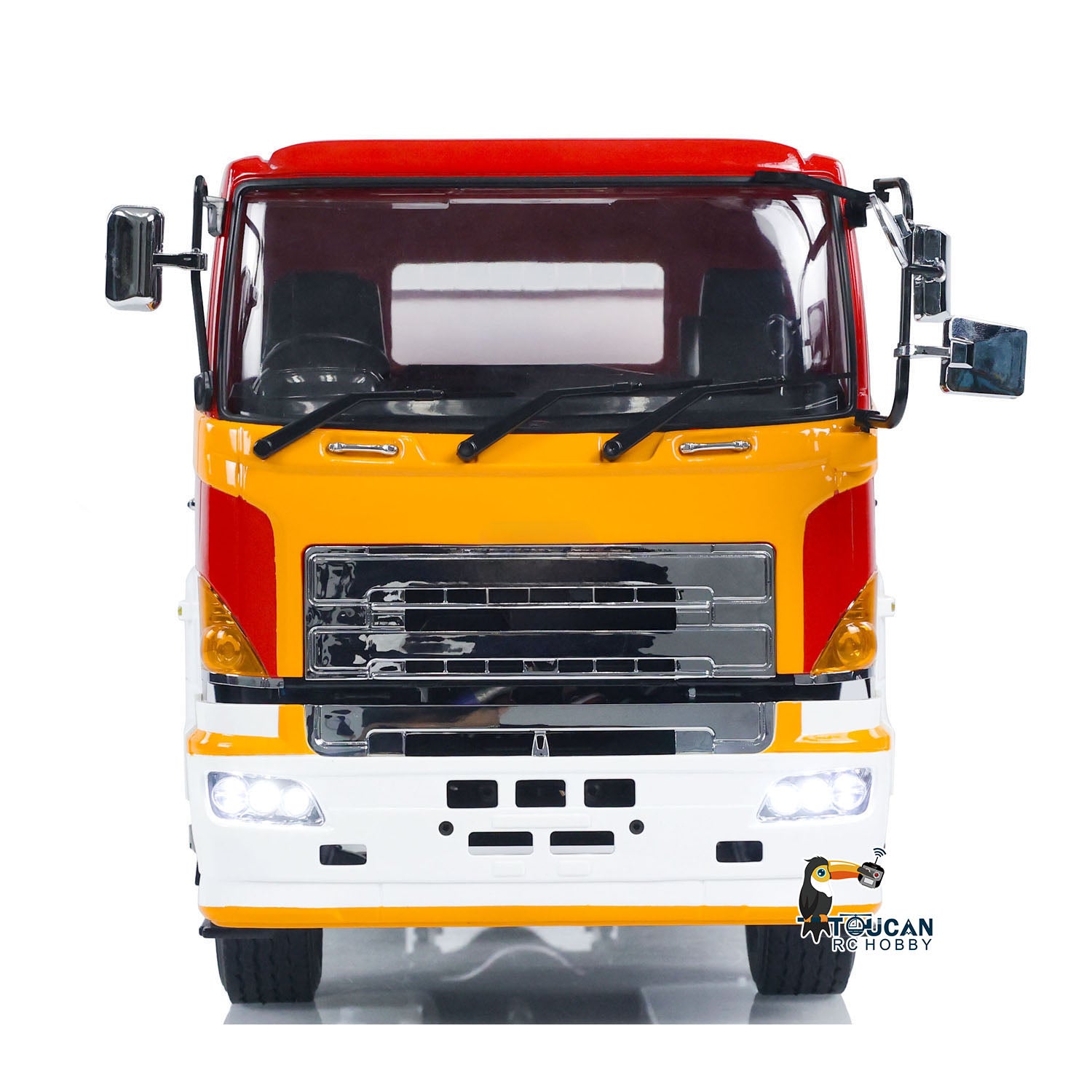 LESU 1/14 Metal 6x4 RC Timber Flatbed Truck front view
