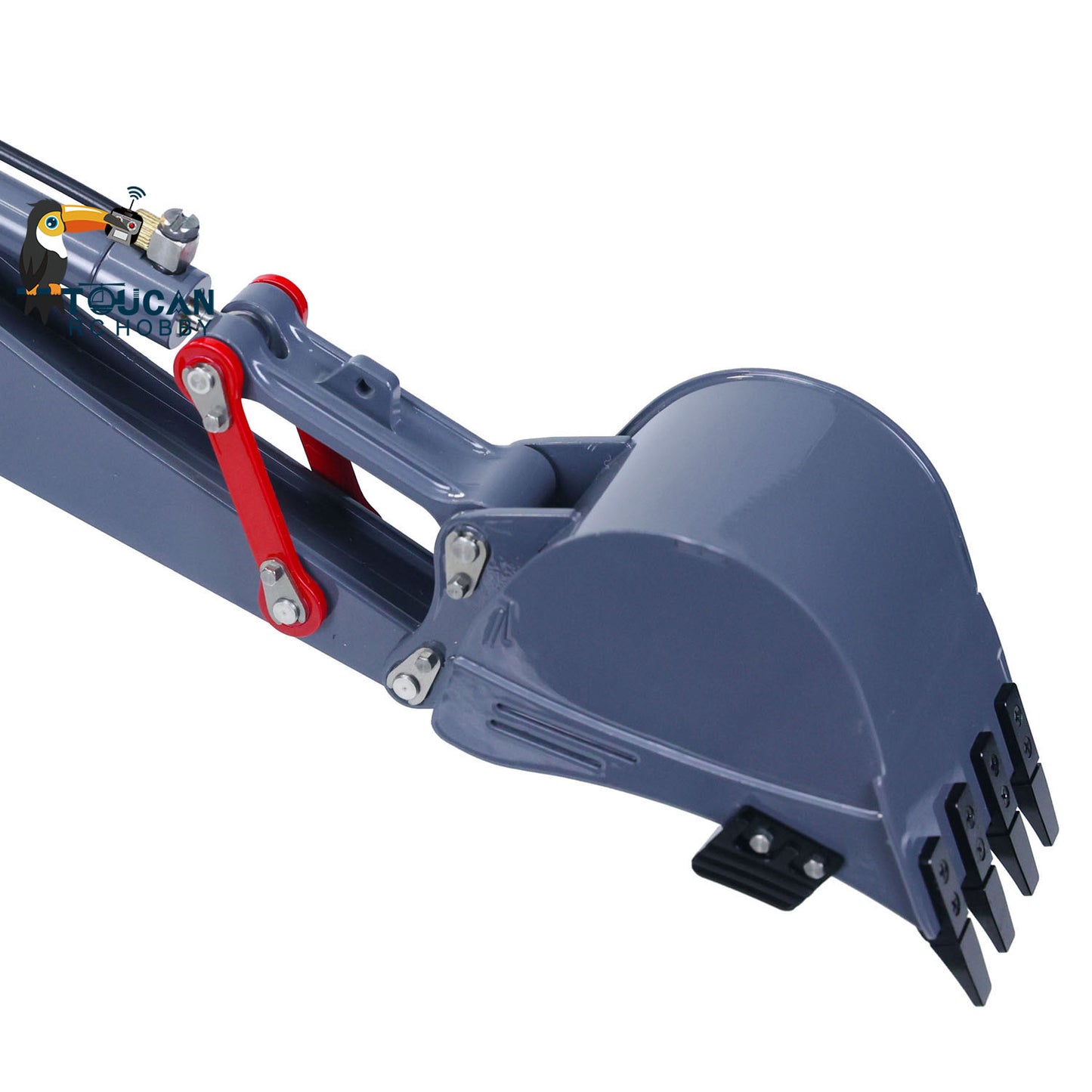 LESU BL71 A0010 1/14 Metal Hydraulic RC Backhoe Loader rear digging bucket detail