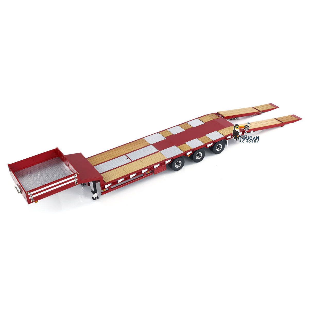 LESU A0020 1/14 Metal Hydraulic Liftgate RC Trailer profile showing the tailgate structure