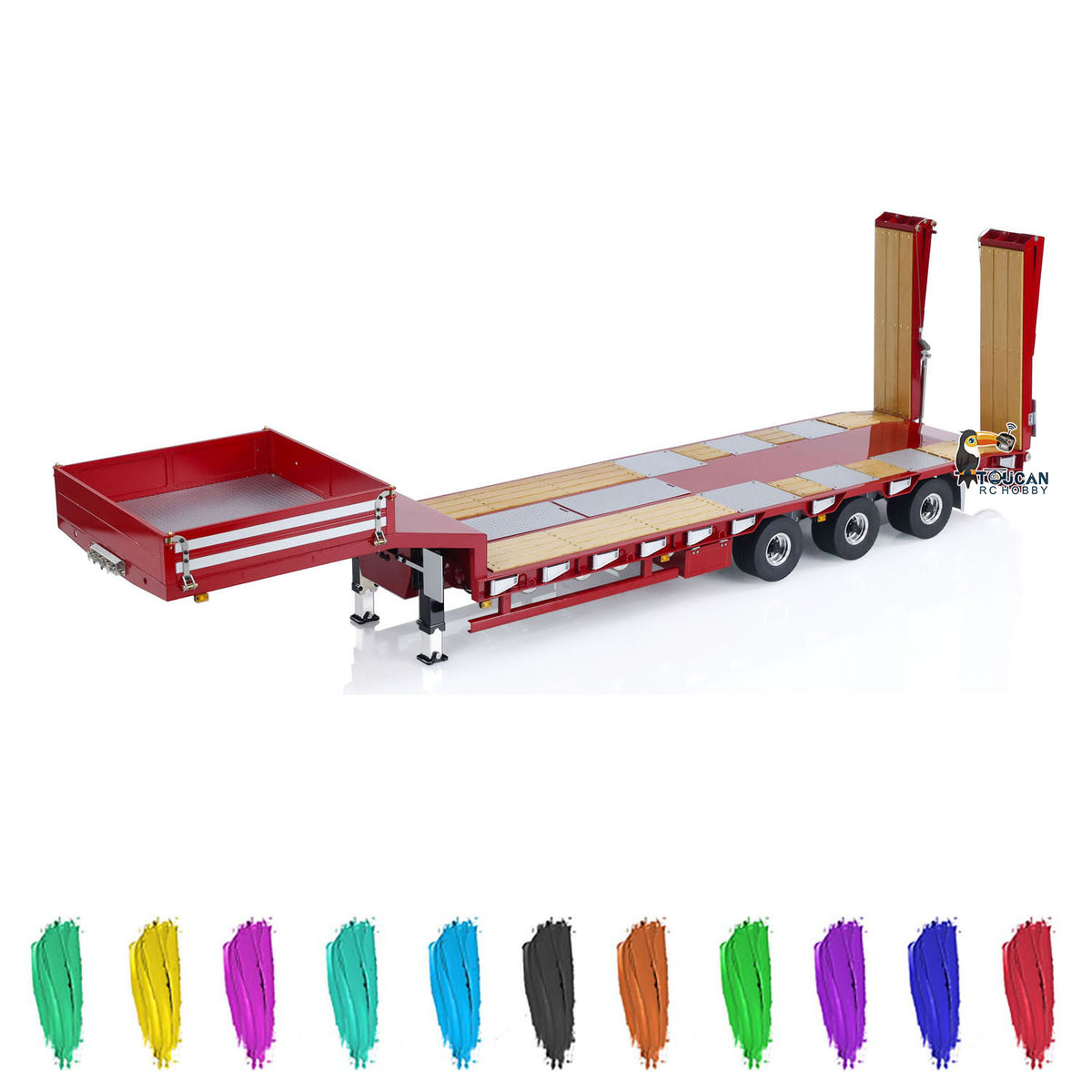 LESU A0020 1/14 Metal Hydraulic Liftgate RC Trailer custom painted color configuration