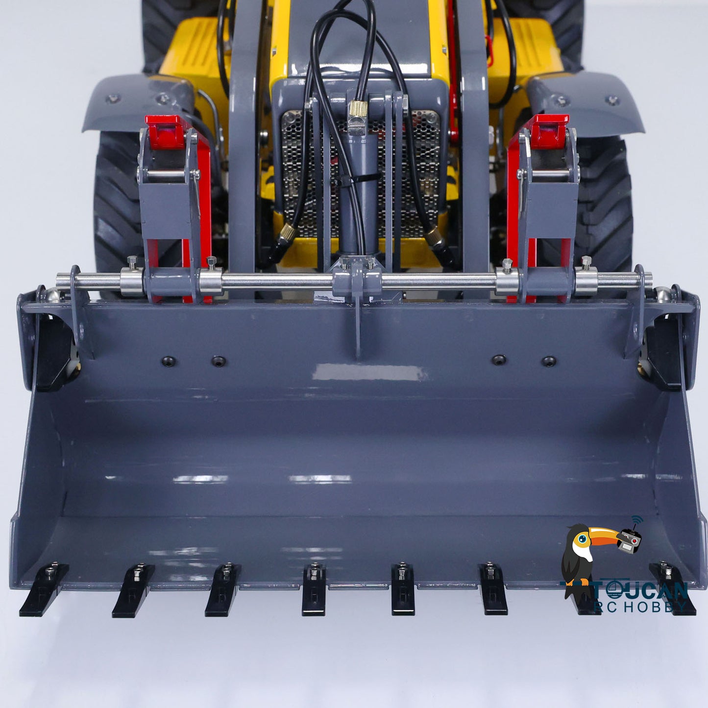 LESU BL71 A0010 1/14 Metal Hydraulic RC Backhoe Loader hydraulic front bucket detail