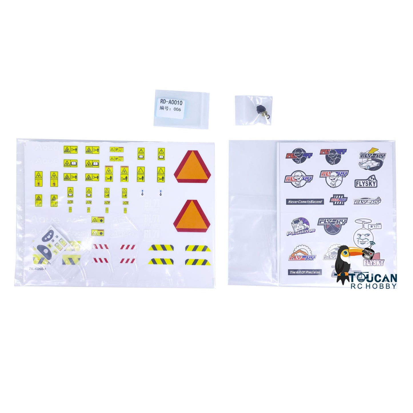 LESU BL71 A0010 1/14 Metal Hydraulic RC Backhoe Loader sticker set detail