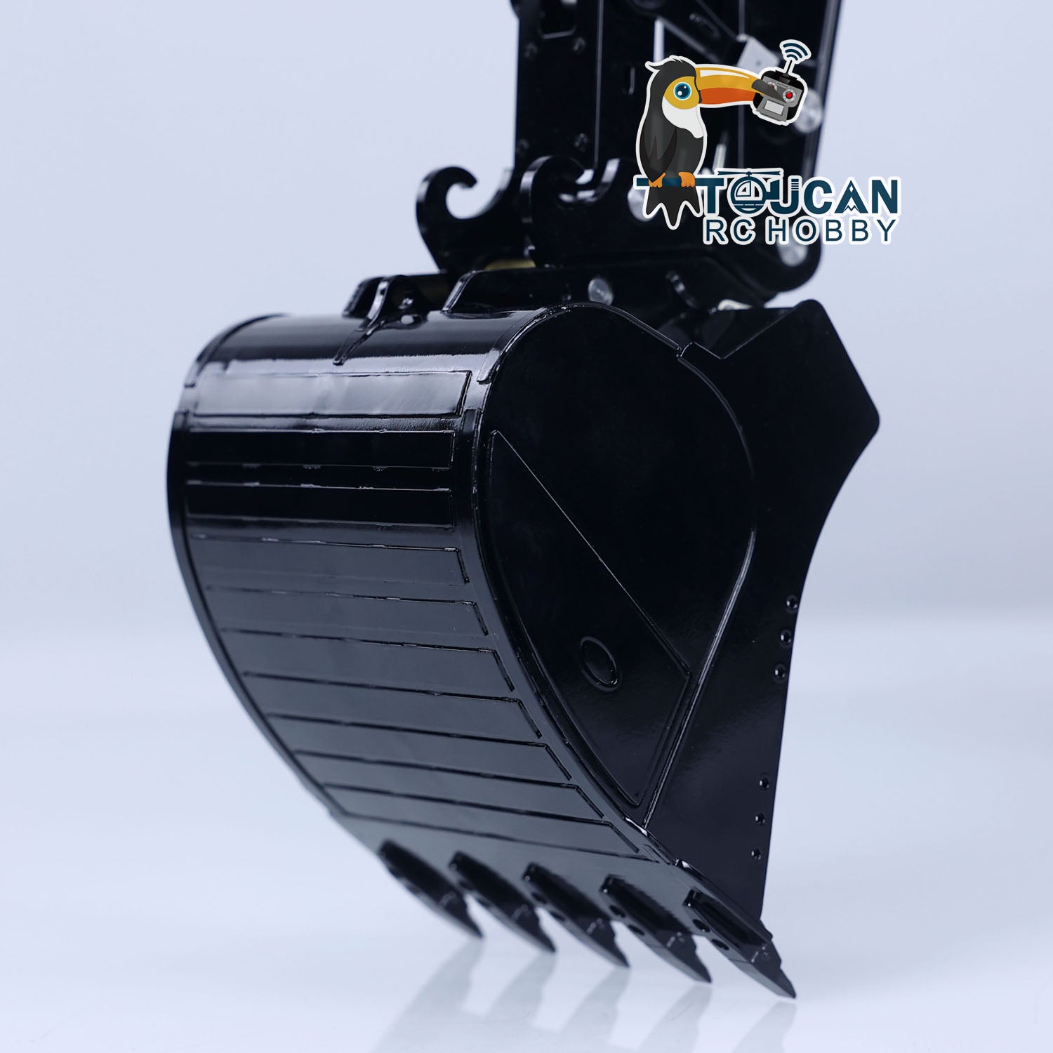 LESU LR945 B0016 1/14 Metal Hydraulic RC Excavator bucket detail for digging operation