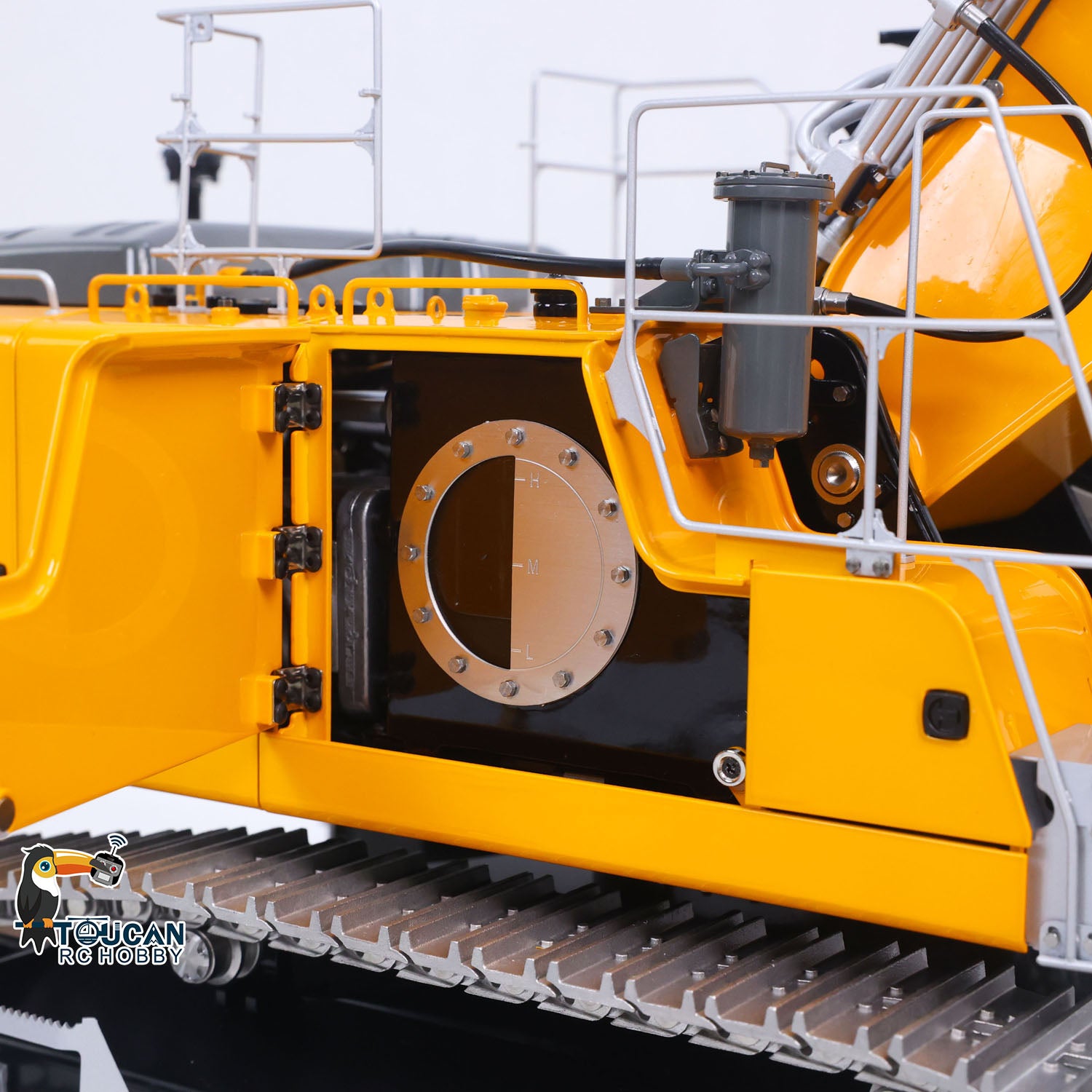 LESU LR956 1/14 Metal RC Hydraulic Excavator hydraulic oil tank detail