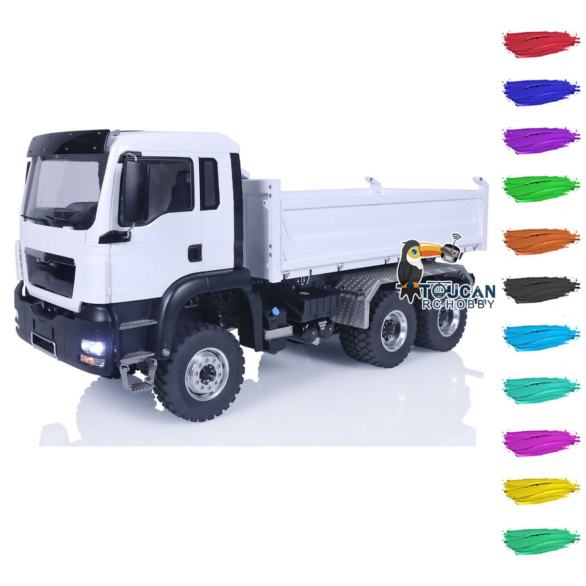 LESU Z0018 1/14 6x6 Metal RC Hydraulic Dump Truck PNP configuration without radio controller battery and charger
