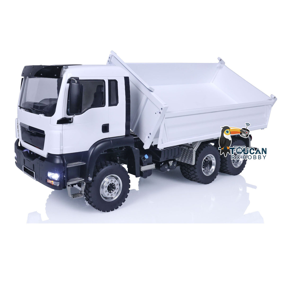 LESU Z0018 1/14 6x6 Metal RC Hydraulic Dump Truck dump bed unloading function