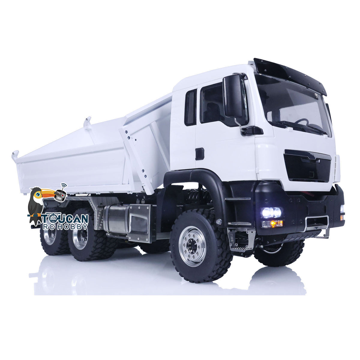 LESU Z0018 1/14 6x6 Metal RC Hydraulic Dump Truck tipping bed lifting action
