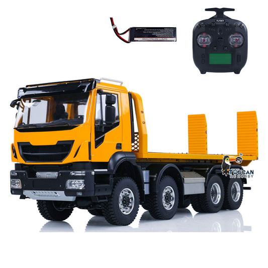 MD 1/14 8X8 RC hydraulic wrecker truck overall view with metal chassis