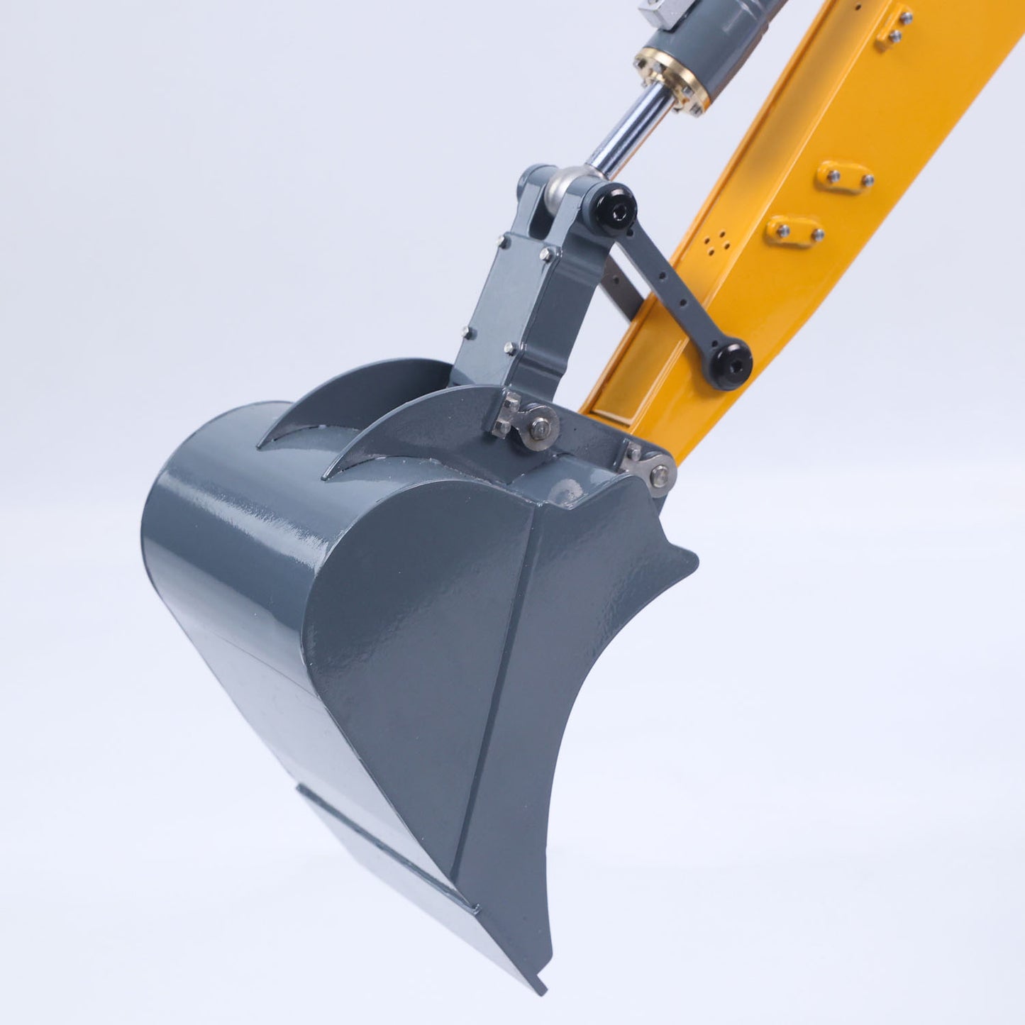 MD LR926 Metal RC Excavator Bucket and Hydraulic Attachment Detail