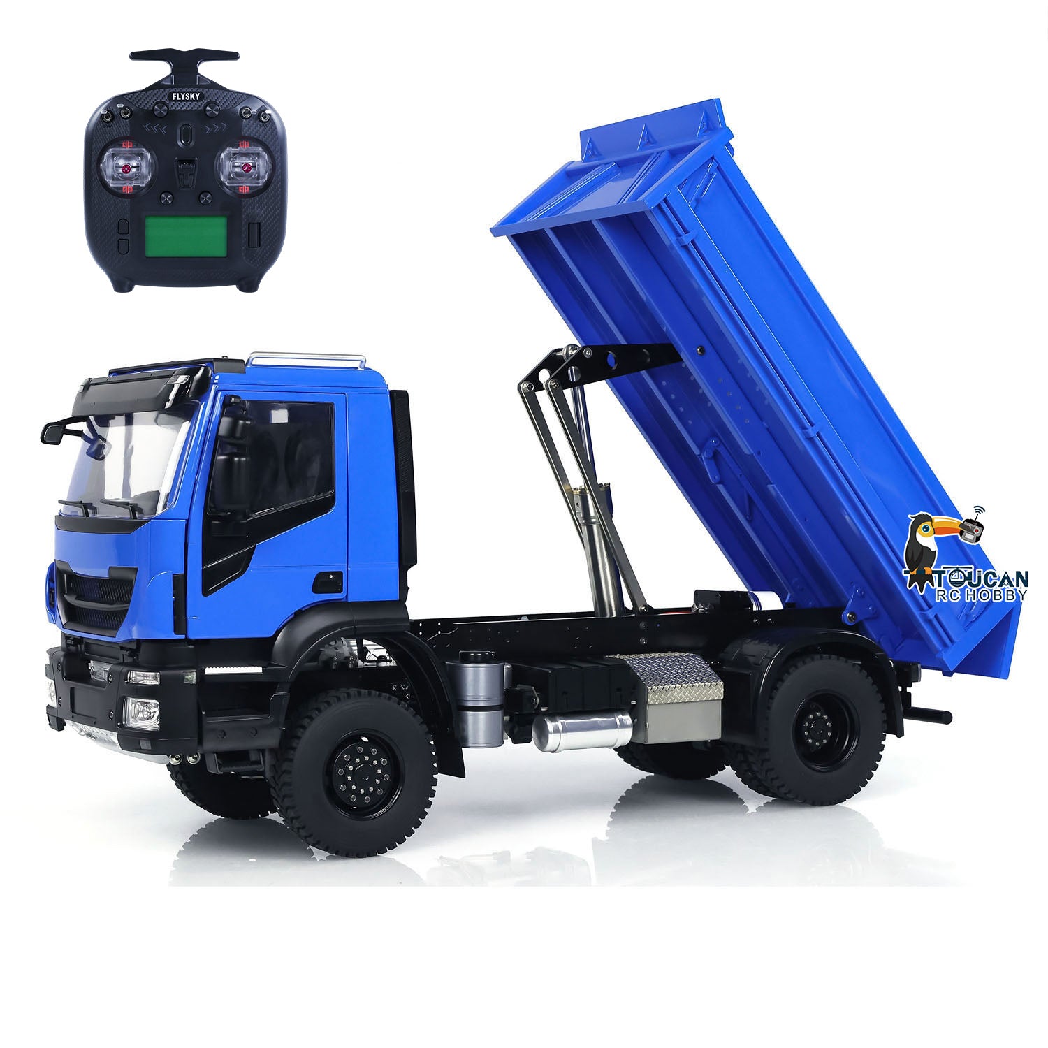 MDMODEL 1/14 4x4 Metal Hydraulic RC Dump Truck Tipper PNP set with radio controller