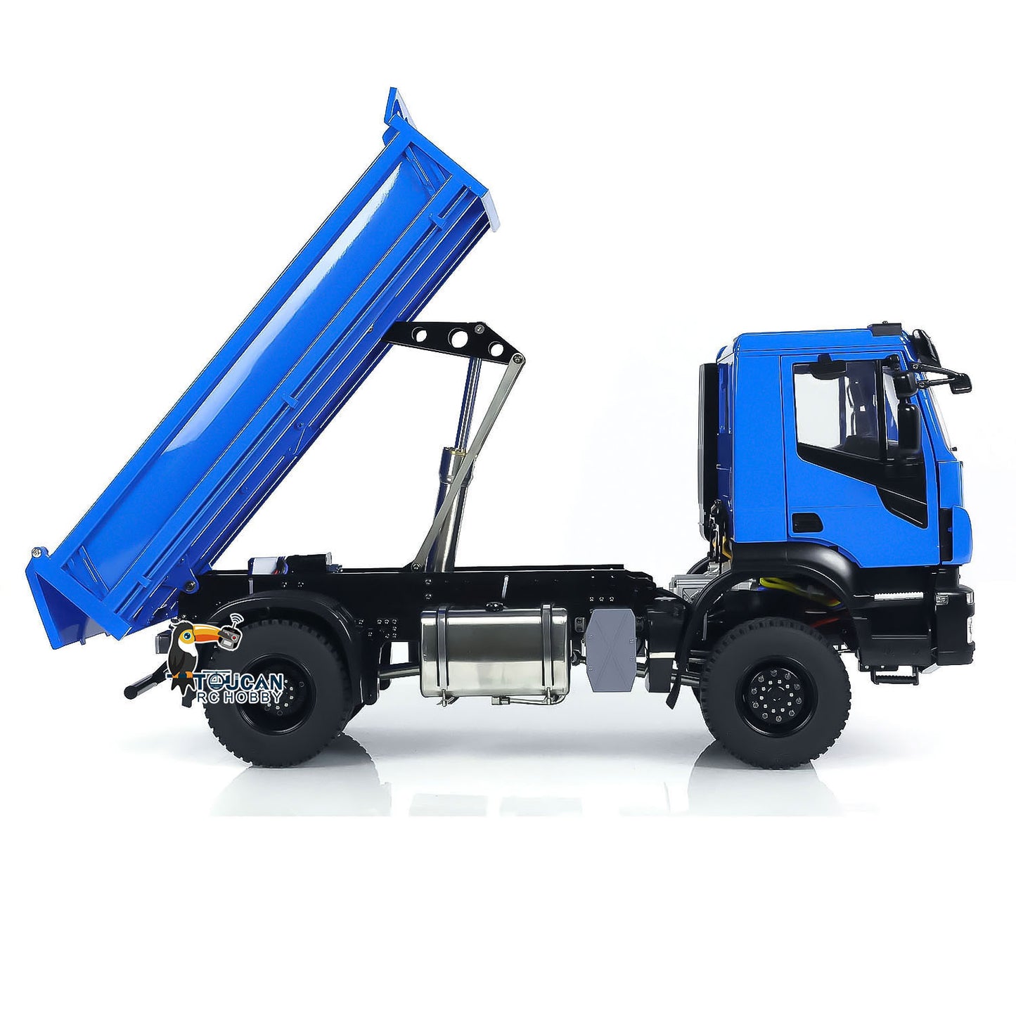 MDMODEL 1/14 4x4 Metal Hydraulic RC Dump Truck Tipper side view