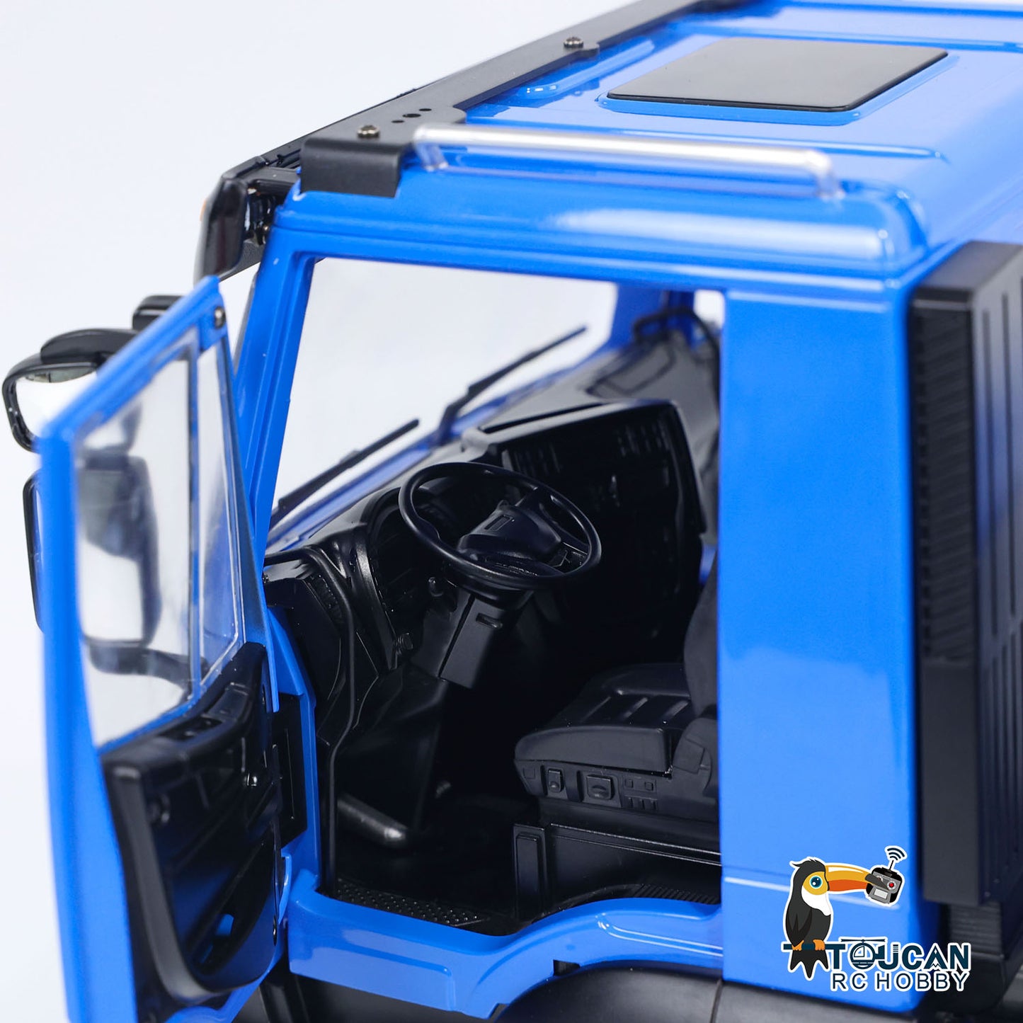 MDMODEL 1/14 4x4 Metal Hydraulic RC Dump Truck Tipper cab interior detail