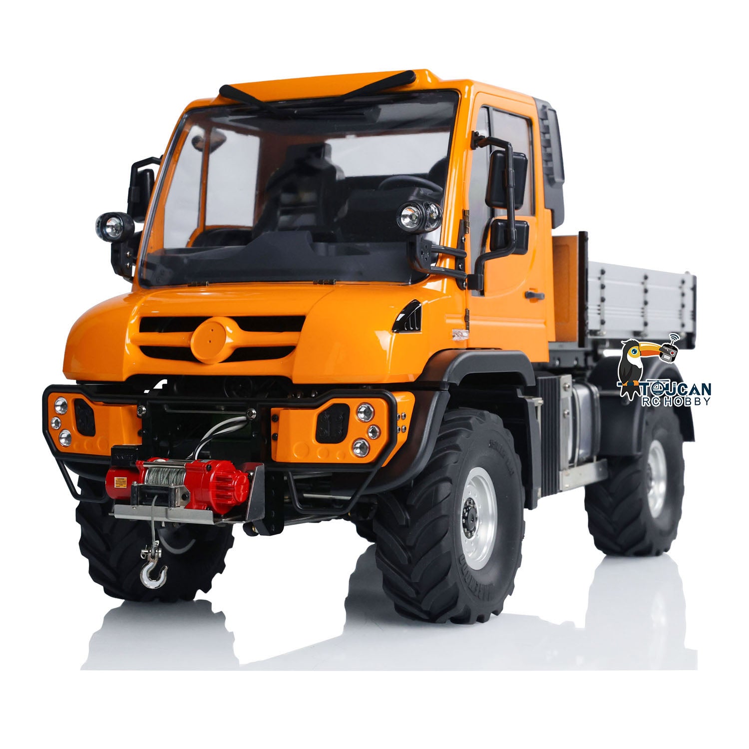 MDMODEL U423 1/10 Metal 4X4 RC Rock Crawler front view with realistic details