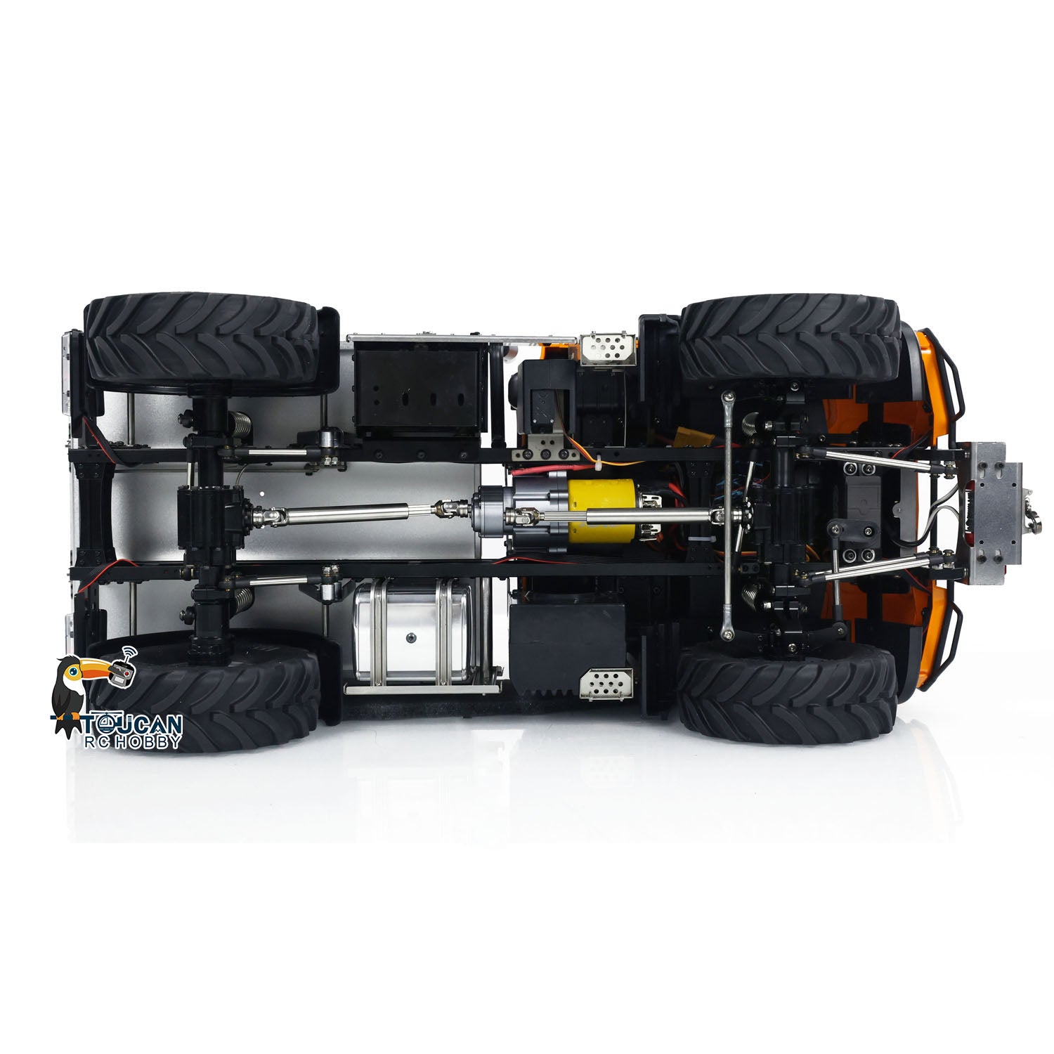 MDMODEL U423 1/10 Metal 4X4 RC Rock Crawler metal chassis detail