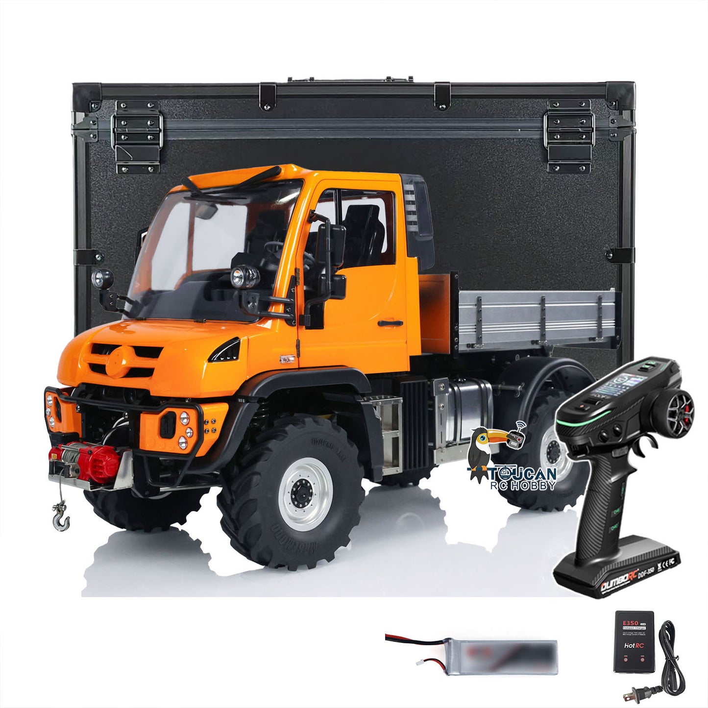 MDMODEL U423 1/10 Metal 4X4 RC Rock Crawler orange complete package with accessories