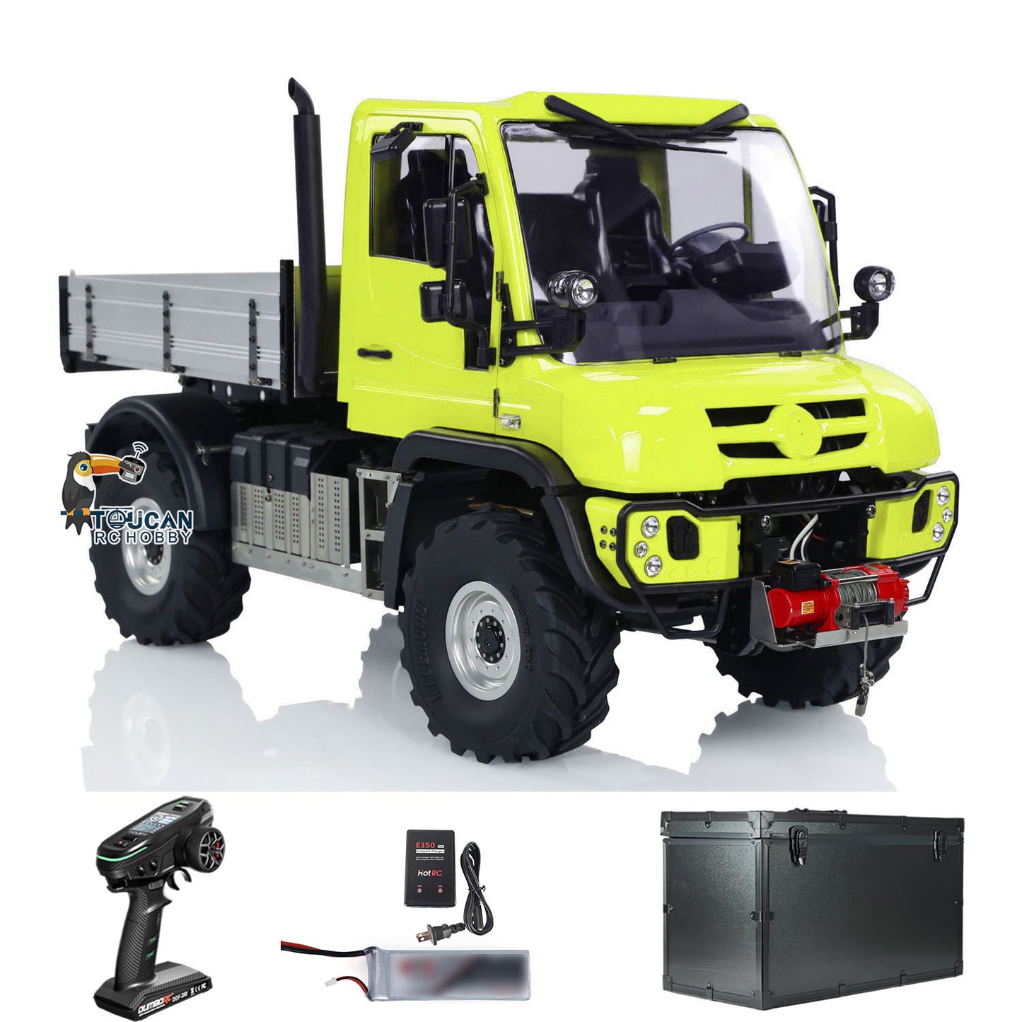 MDMODEL U423 1/10 Metal 4X4 RC Rock Crawler yellow RTR set with accessories