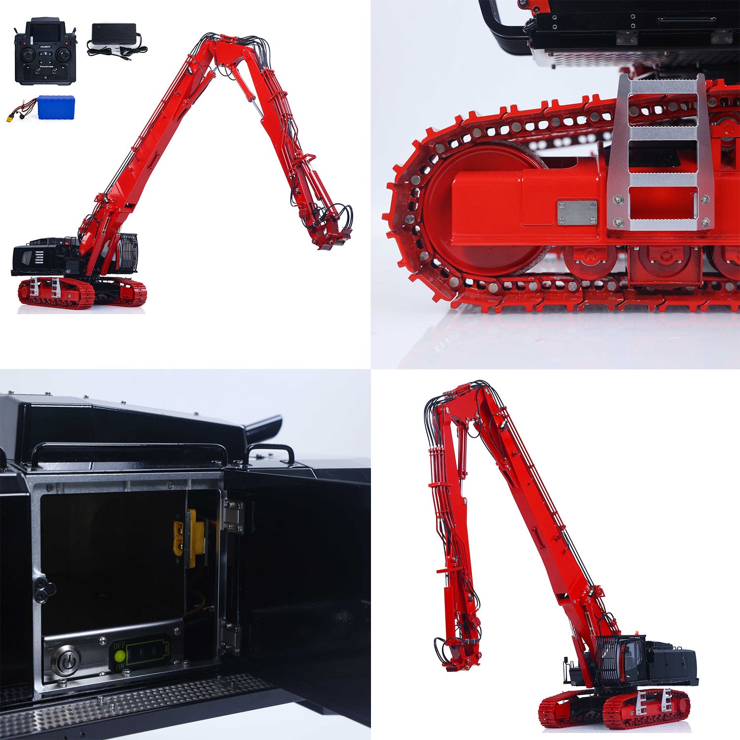 New Generation Steel Hydraulic Valve Smooth Linear Control Low Internal Leakage CUT RC Excavator