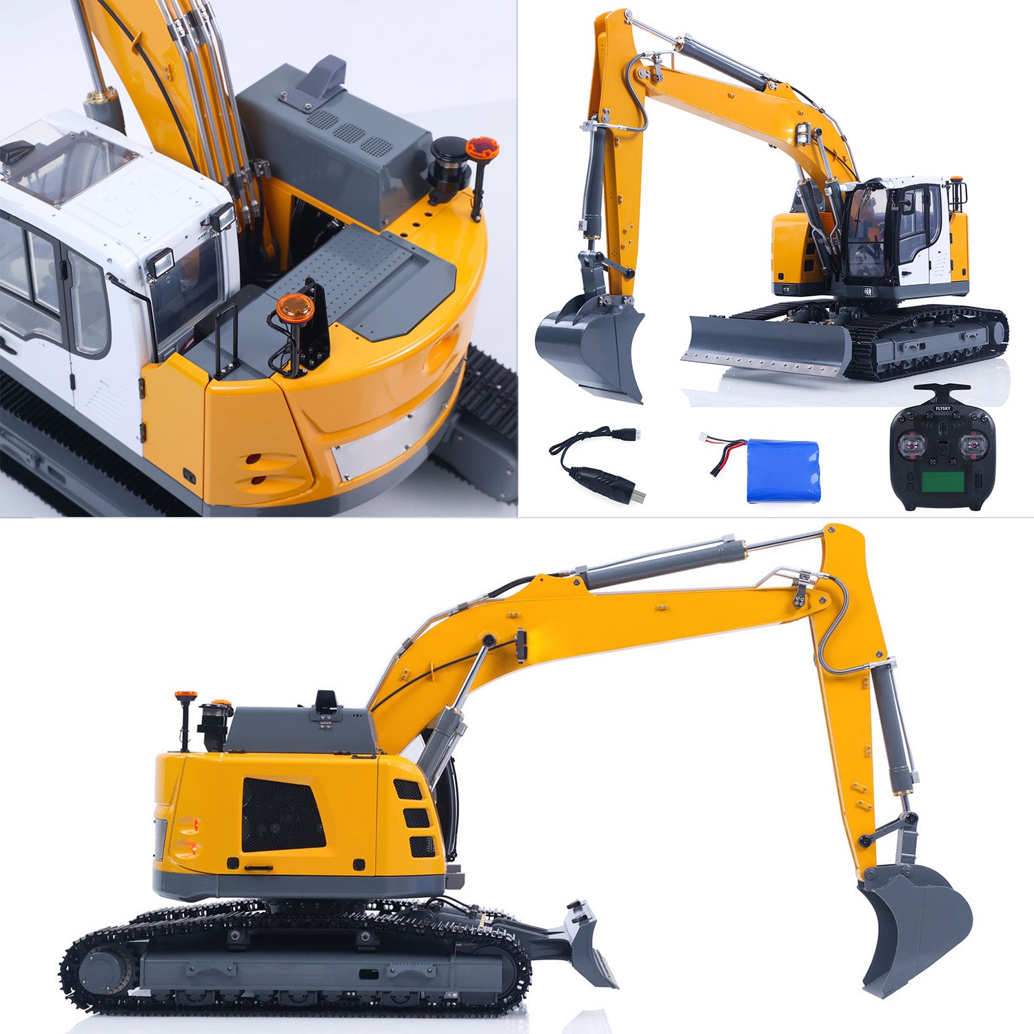 Heavy Duty 1/14 Metal RC Hydraulic Excavator Ready to Run