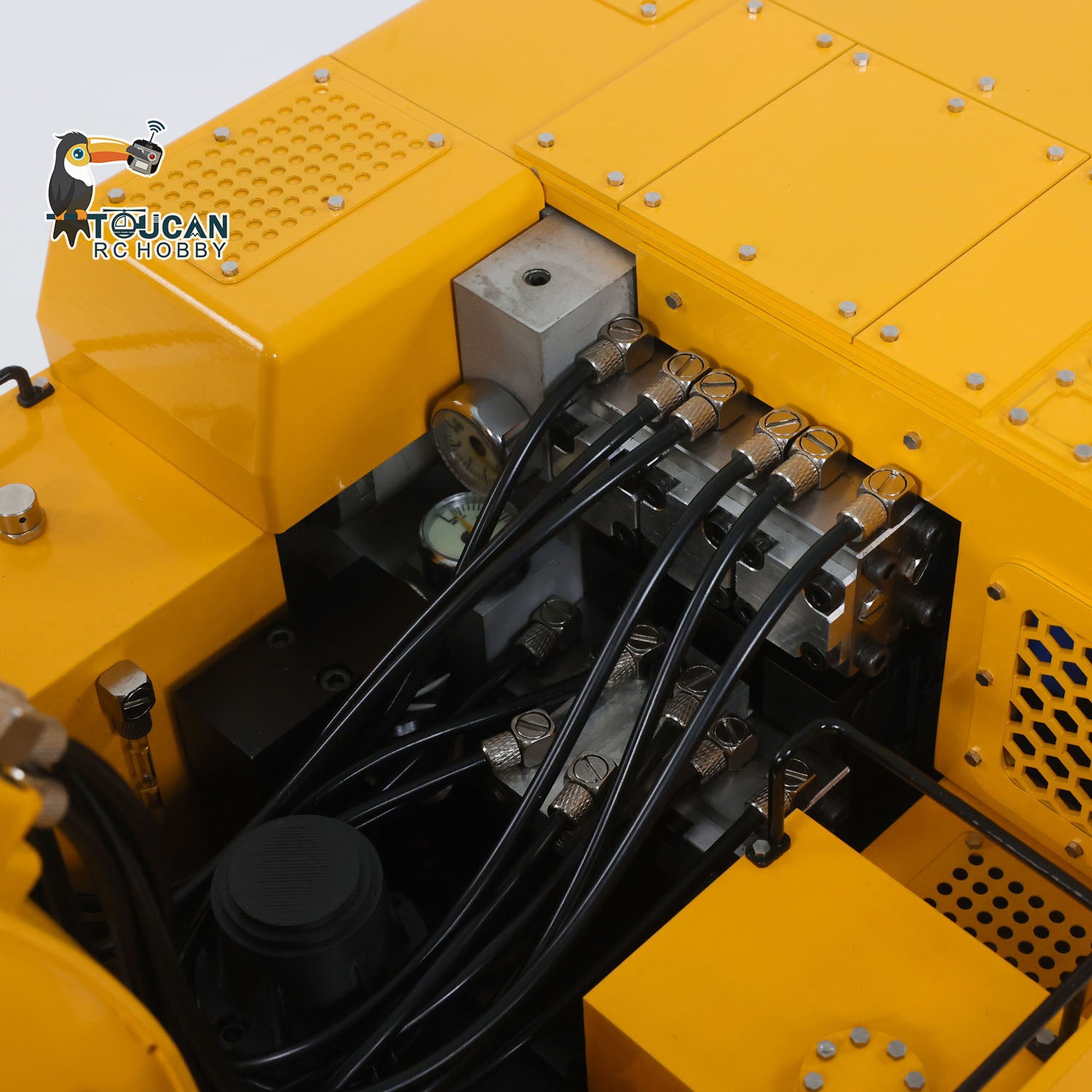 1/12 RC Excavator Hydraulic Valve and Oil Line Detail