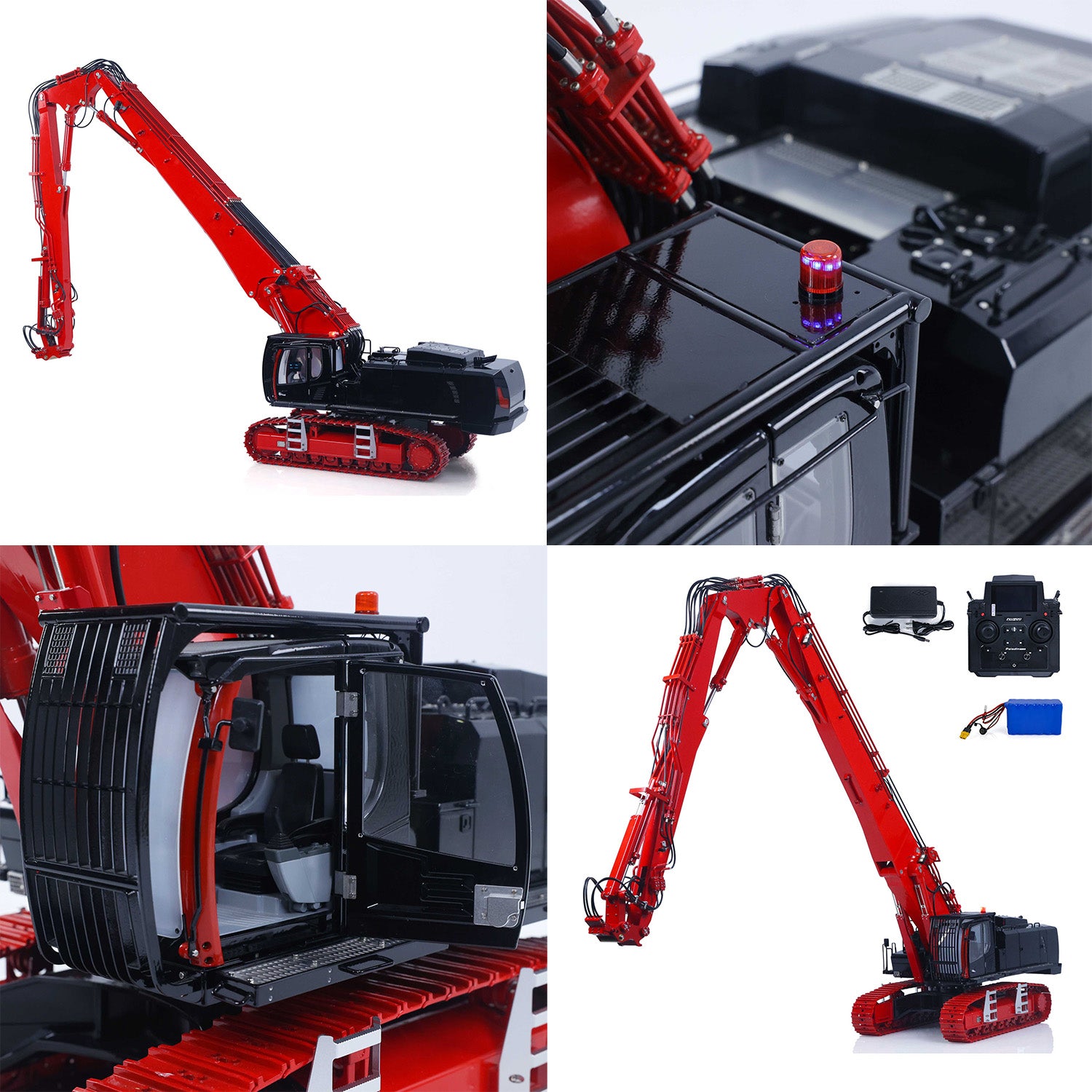 Widened 55MM Stainless Steel Reinforced Tracks Undercarriage 1/14 CUT K970-300 RC Excavator