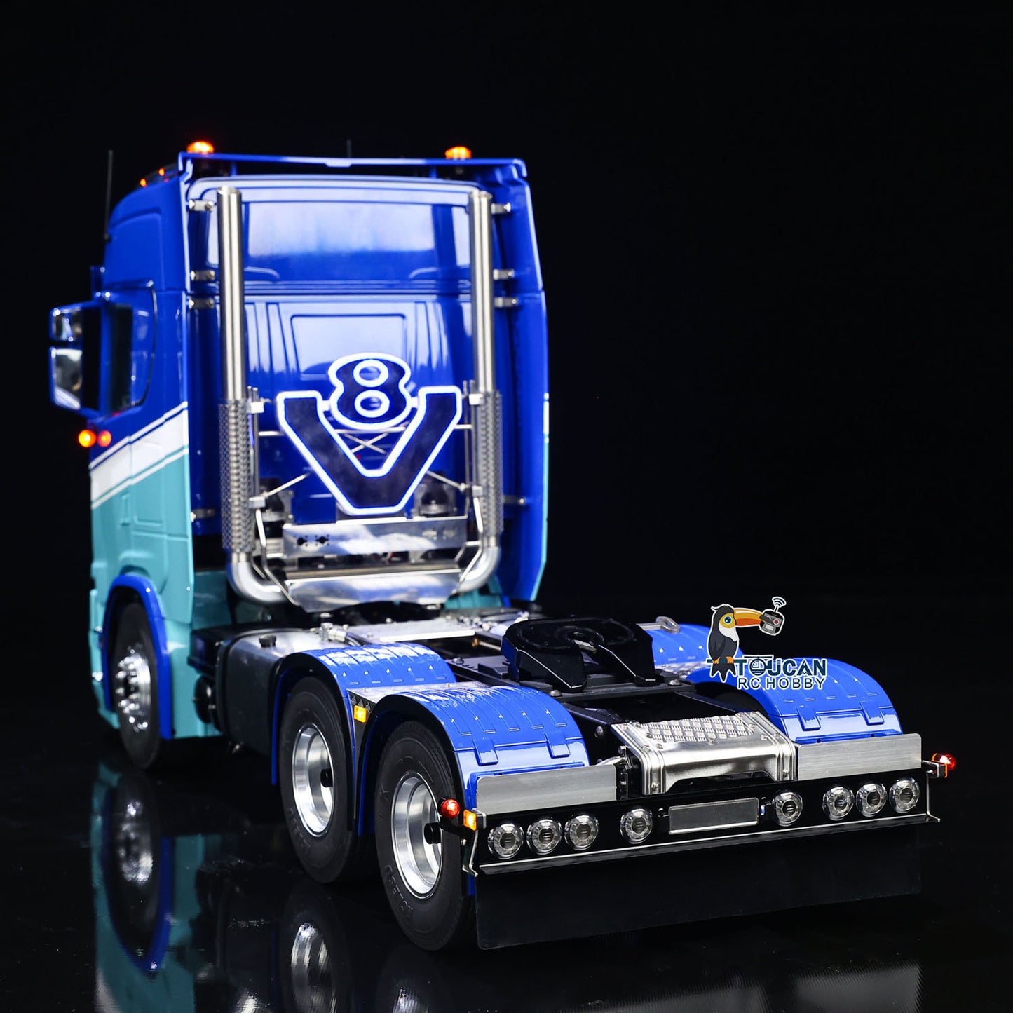 1/14 RC Tractor Truck with Brushless Motor ESC and Two-Speed Transmission