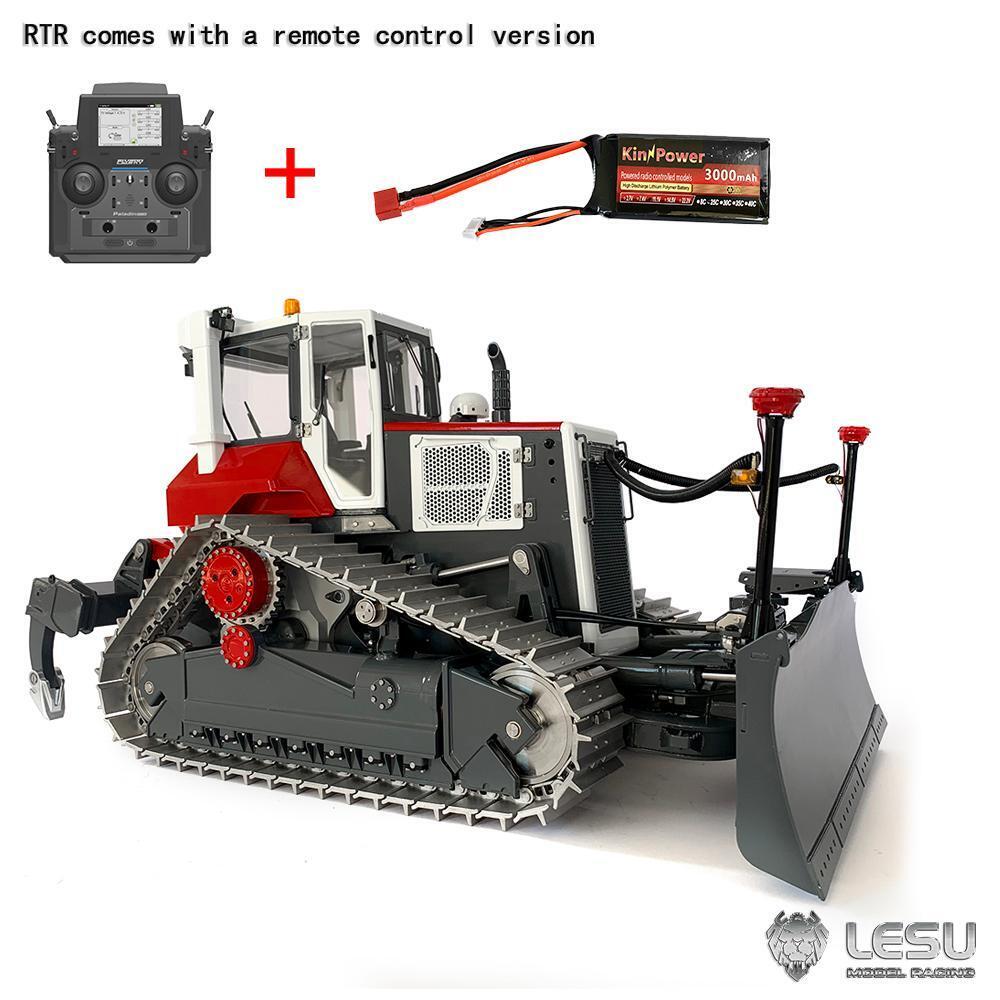 LESU 1/14 Aoue DT60 RC Hydraulic Bulldozer Remote Control Crawler Dozer Assembled Painted Almost RTR Ready to Run Metal Tracks